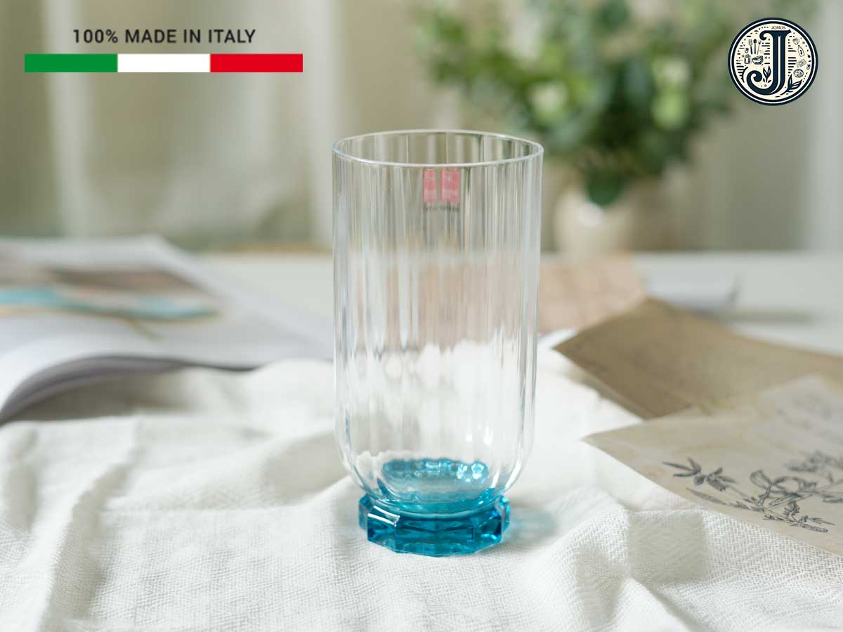 Ly thủy tinh 430ml cao cấp sang trọng Florian đáy xanh J000199