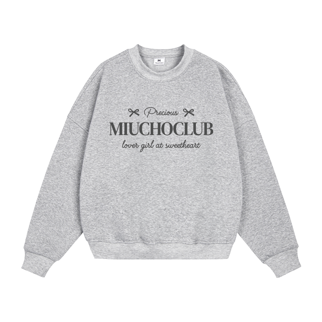 Áo sweater nữ form boxy 1924 Miucho cổ tròn vải nỉ bông 350 GSM dày dặn in basic_thumbnail_7