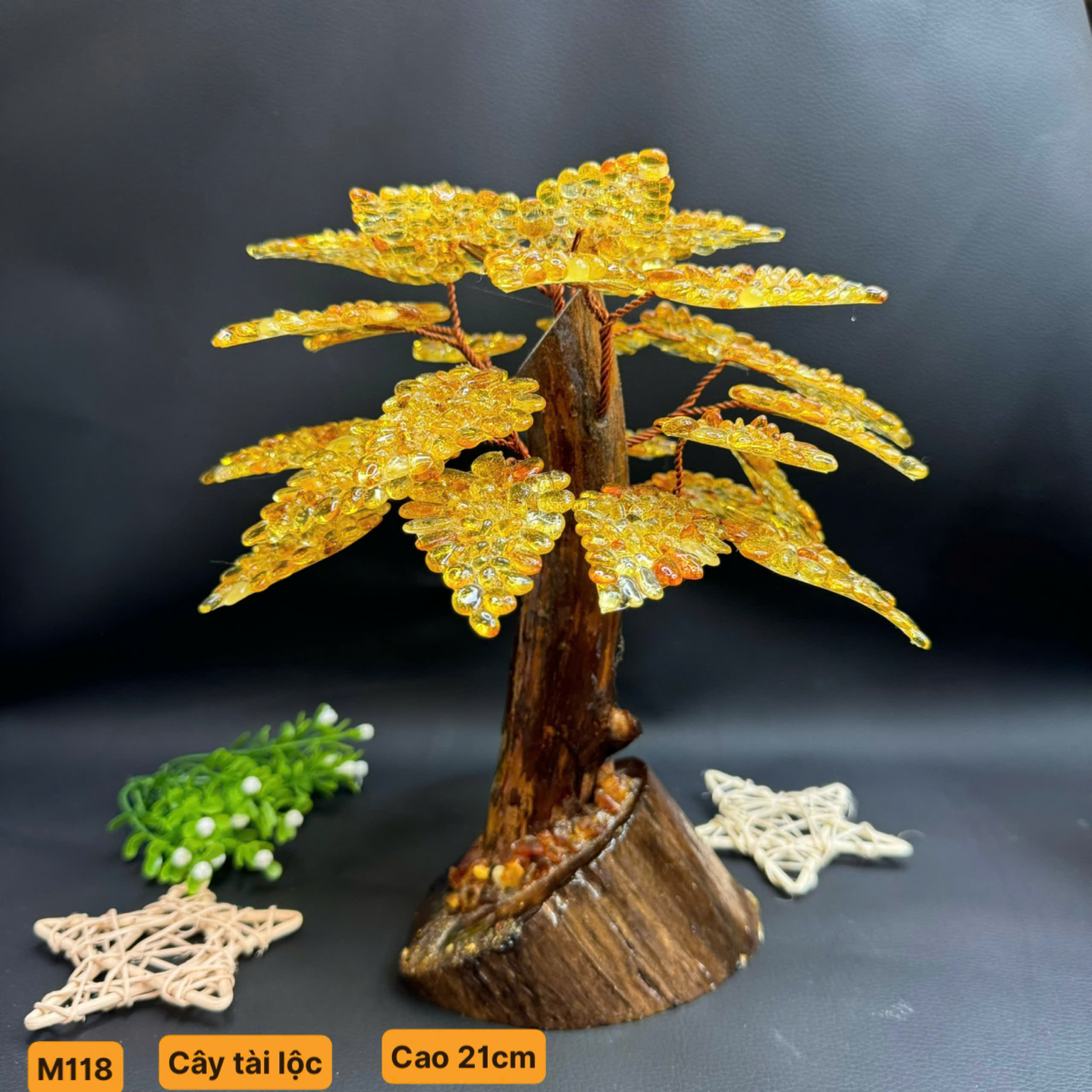 Cây Tài Lộc Hổ Phách – M118