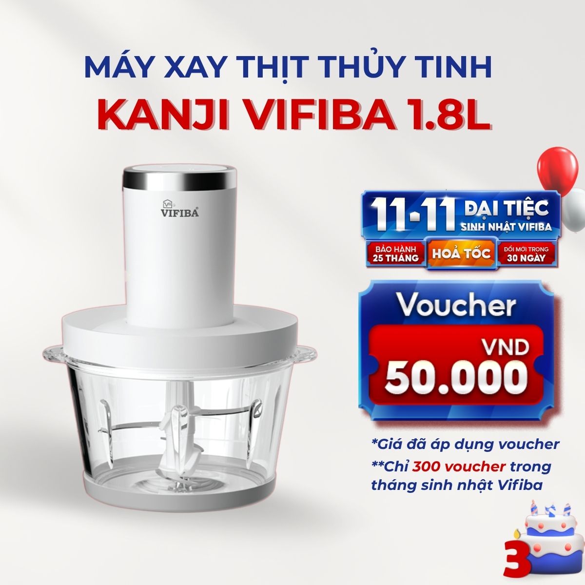 Máy Xay Thịt Kanji Vifiba