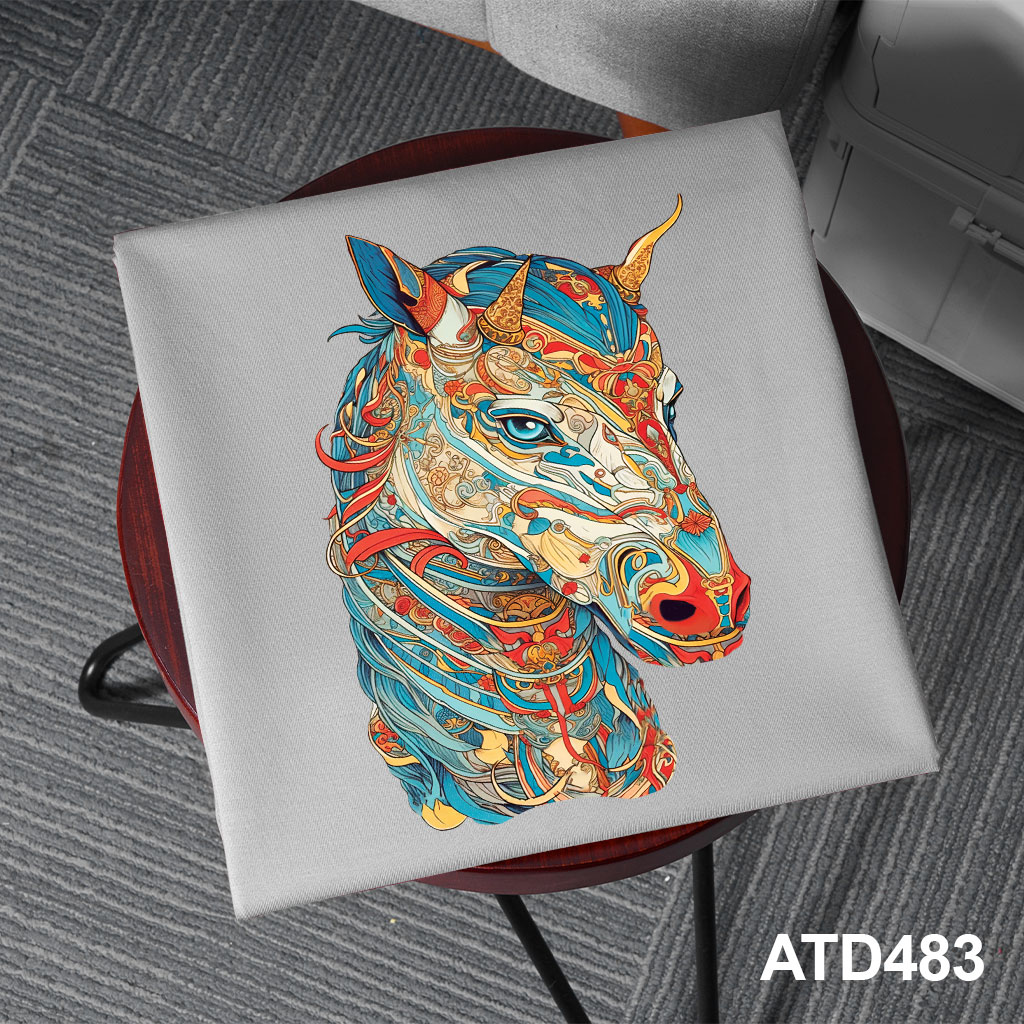 Áo thun nam form rộng 12 con giáp tuổi Ngọ ATD483 Miucho Iconic cotton cổ tròn in graphic_thumbnail_8