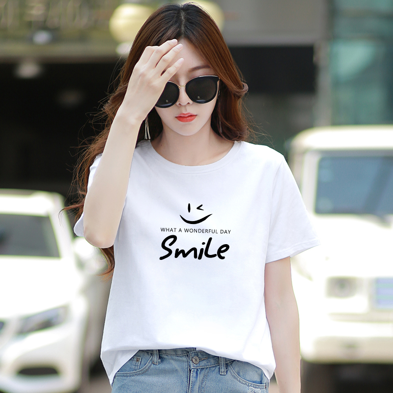 [Form Rộng] Áo thun nữ kiểu dáng rộng màu trắng - LOZA G0040_thumbnail_0