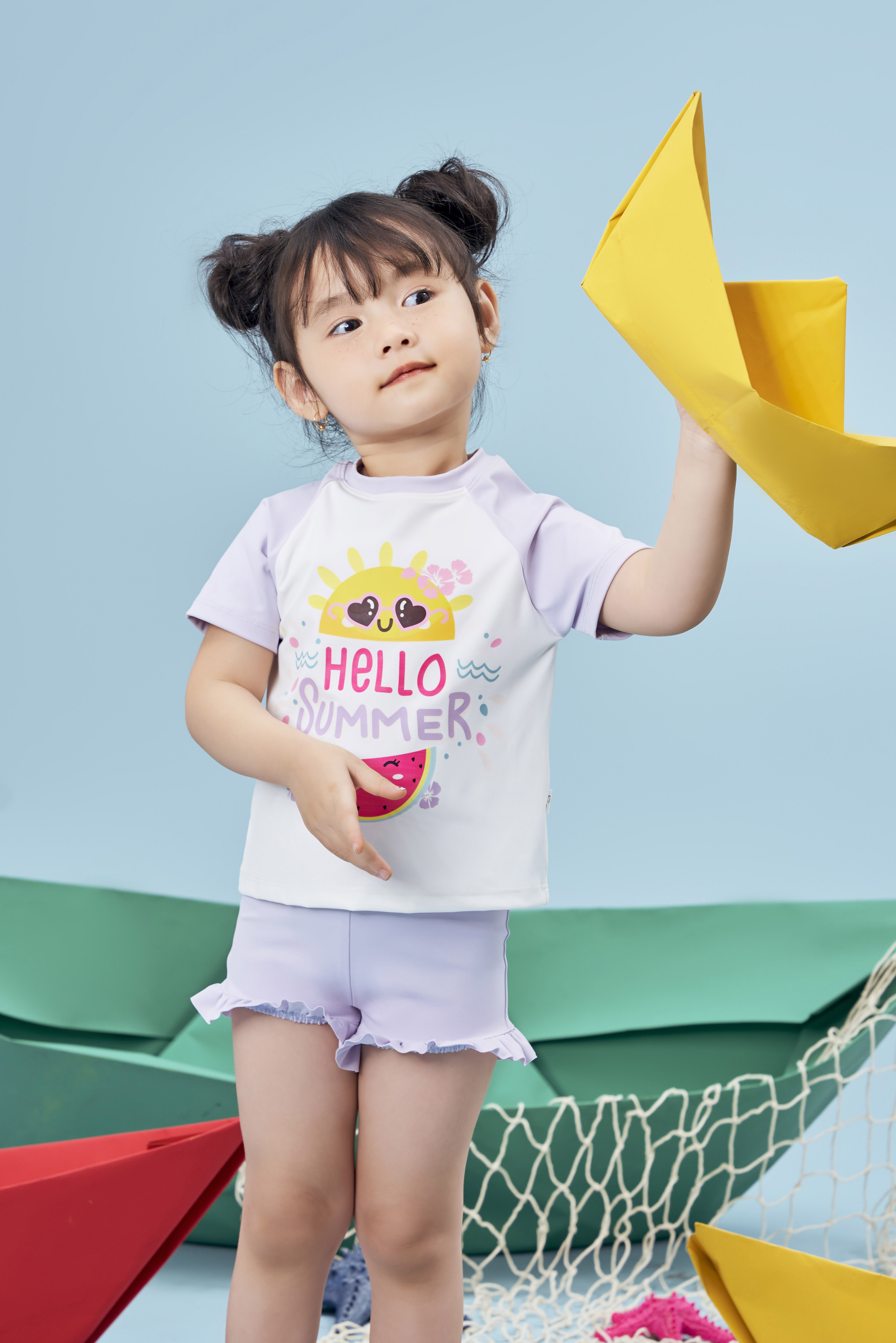 Bộ bơi rời áo cộc tay quần phối bèo_thumbnail_0