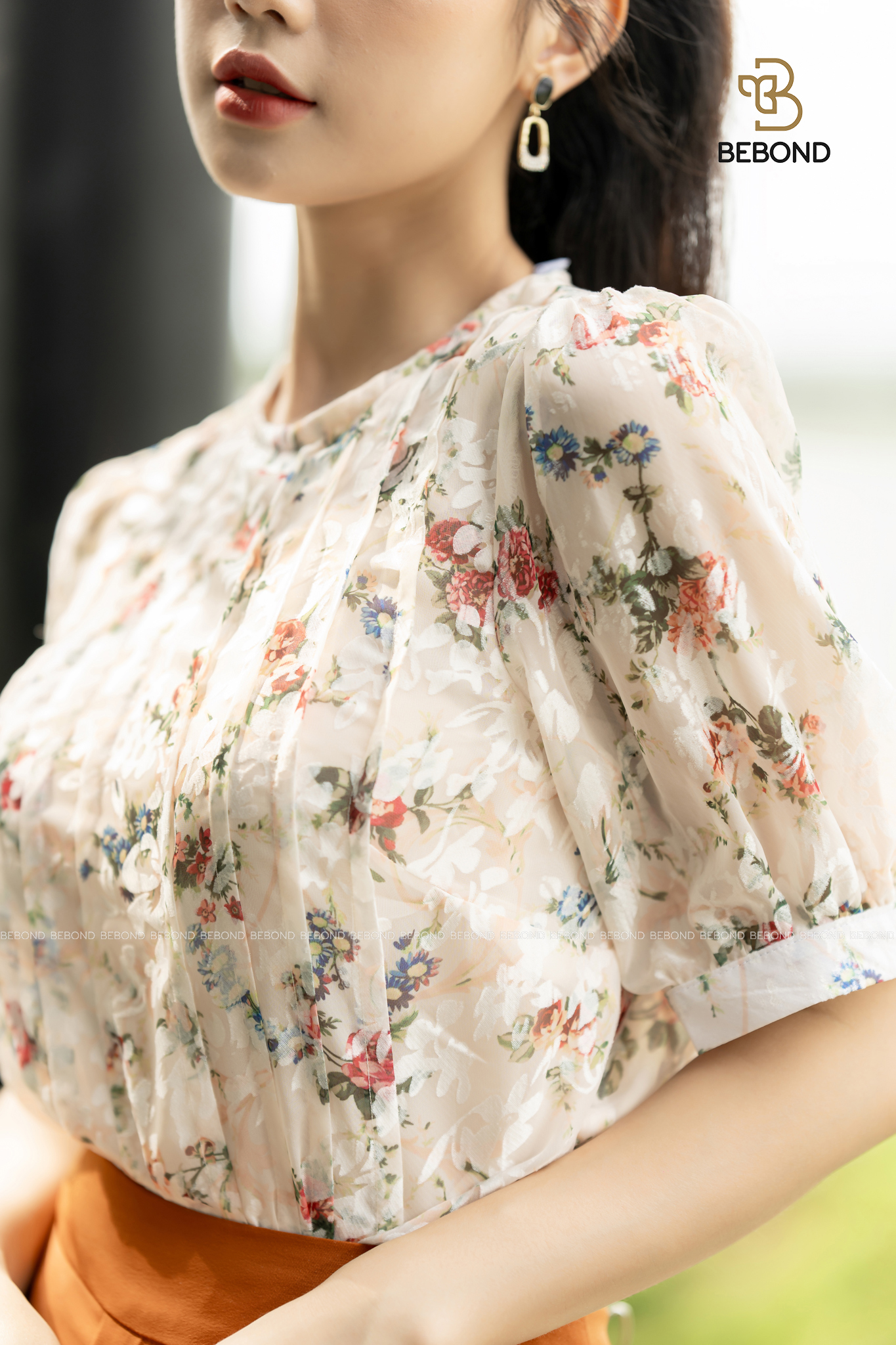 Set Áo sơ mi in hoa Dora - Chân đầm phối xếp ly July_thumbnail_4