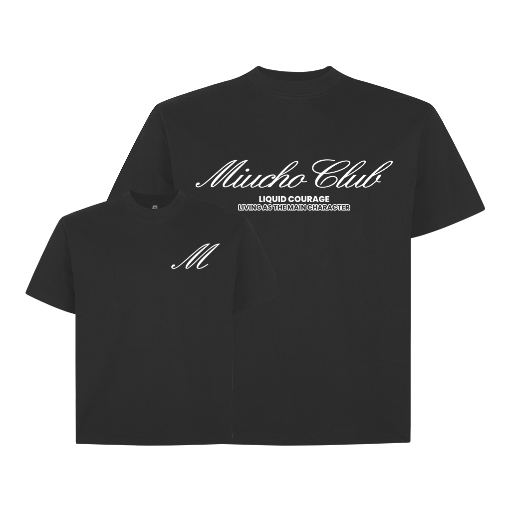 Áo thun boxy local brand 2042 Miucho vải cotton 2c 250gsm cổ tròn tay ngắn in basic