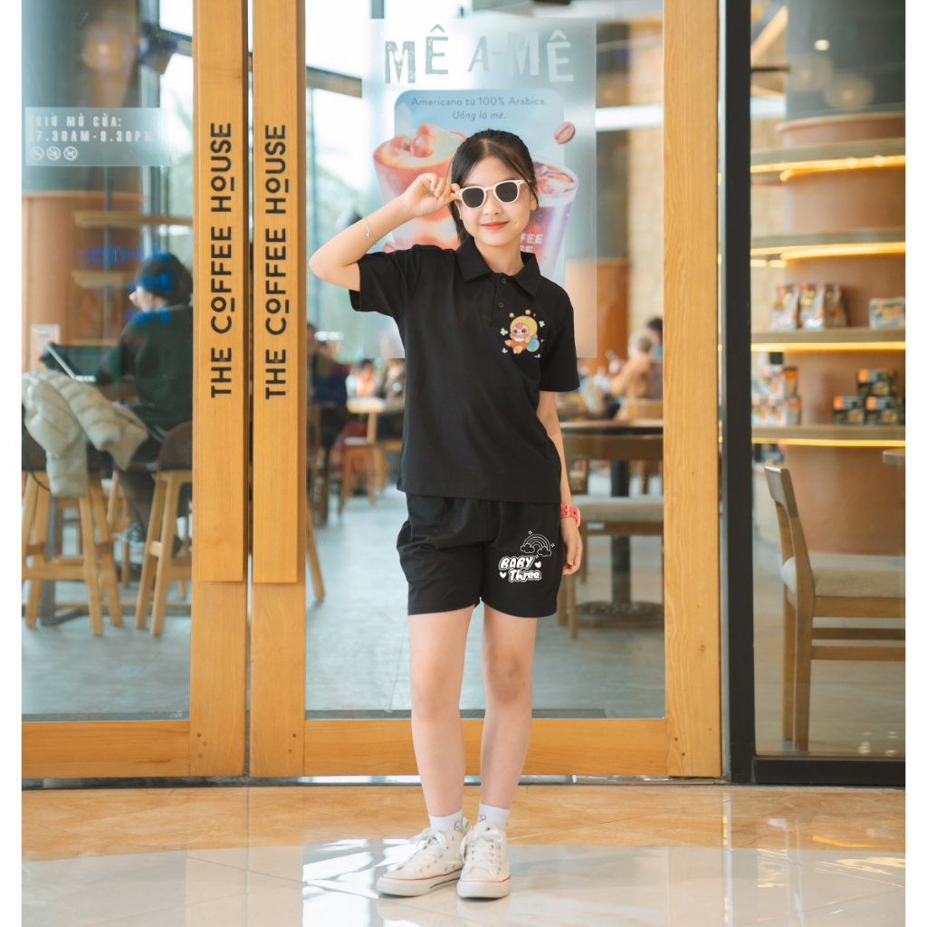 Bộ đồ Polo bé gái in hình ' Baby three' - Loza Kids BO278_thumbnail_2
