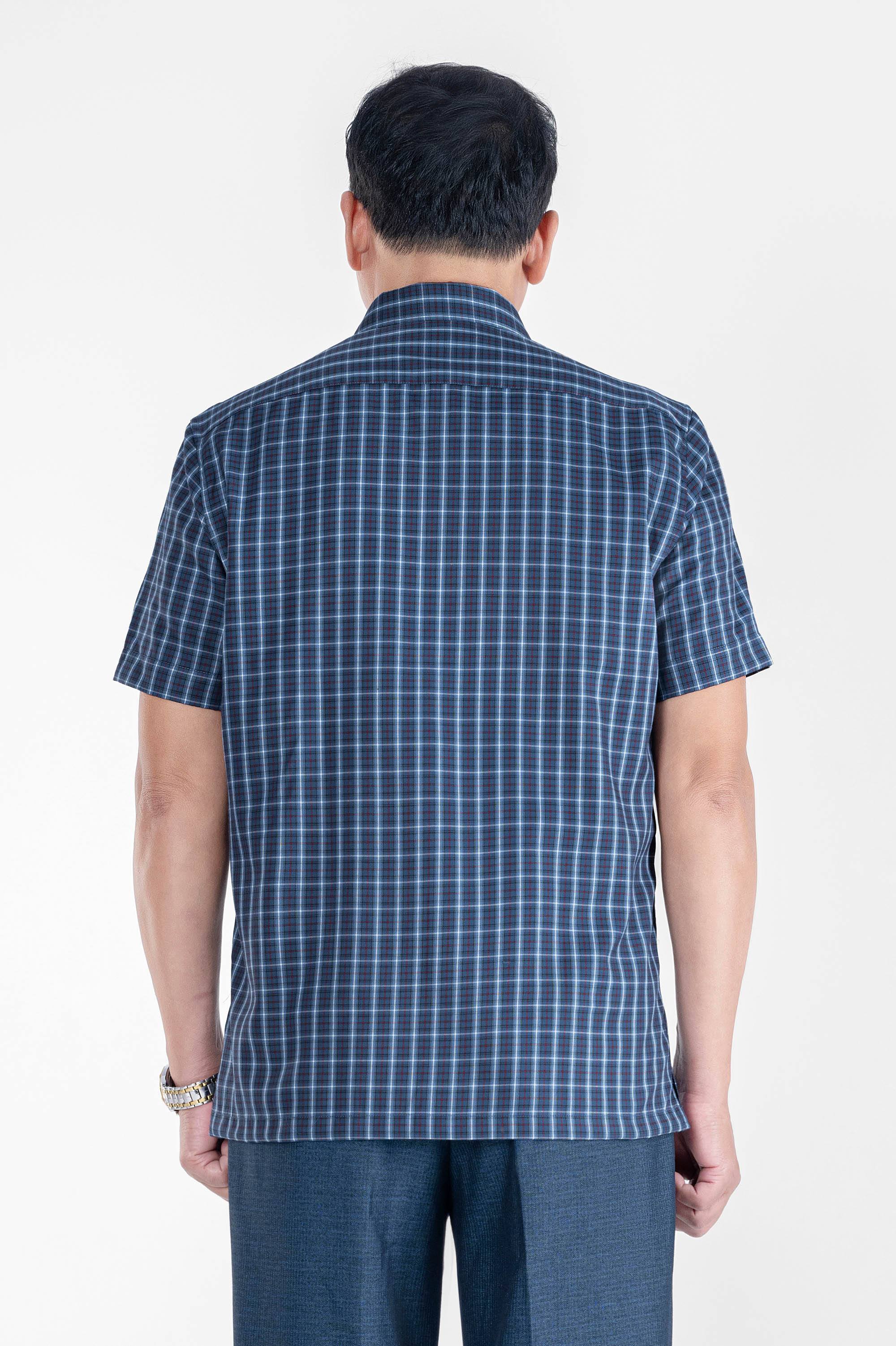 Sơ Mi Caro Cộc Tay Nam Trung Niên ANCHI Chất Liệu Sợi Tre Cao Cấp_thumbnail_26