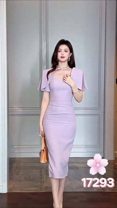 17293-Đầm body tay tiên ngắn cách điệu ( thun nhật)_thumbnail_0