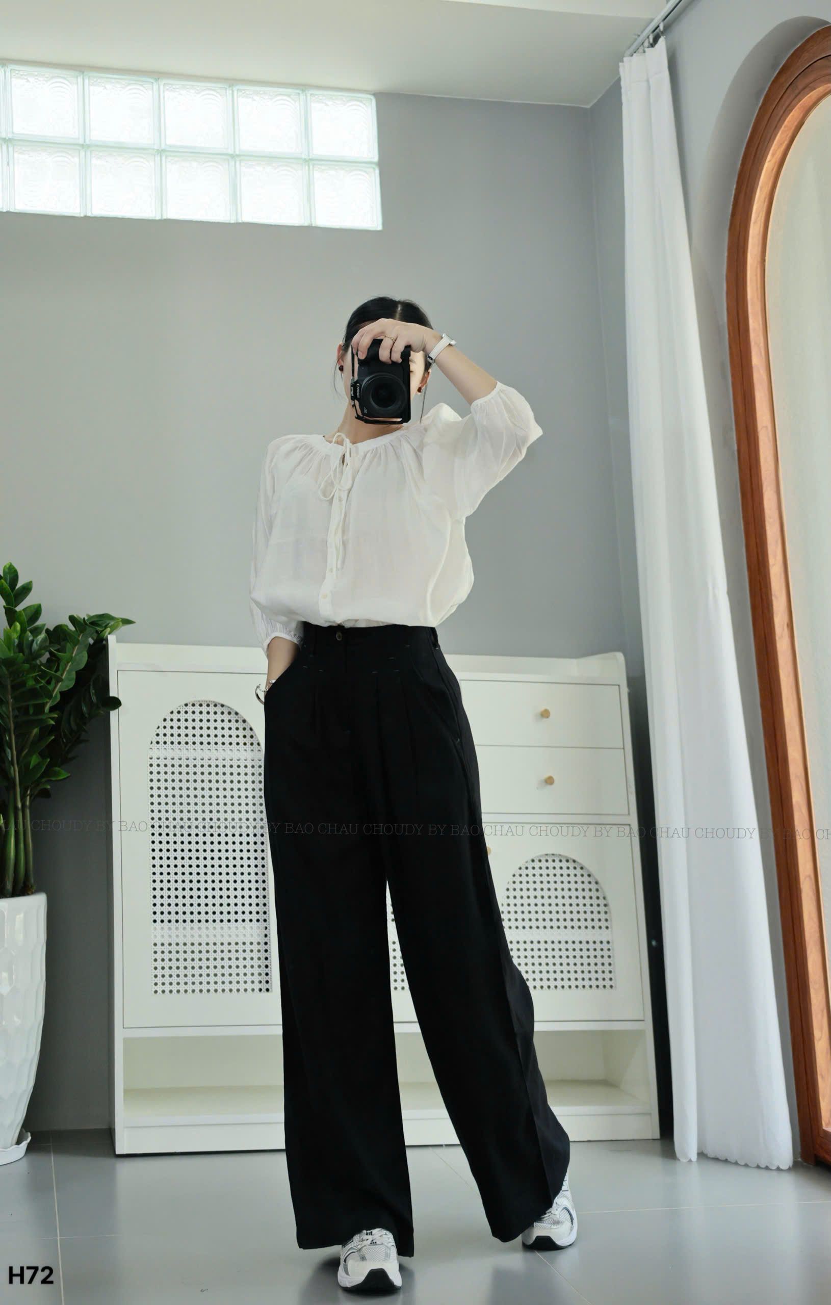 H72 QUẦN LINEN SUÔNG 2 MÀU