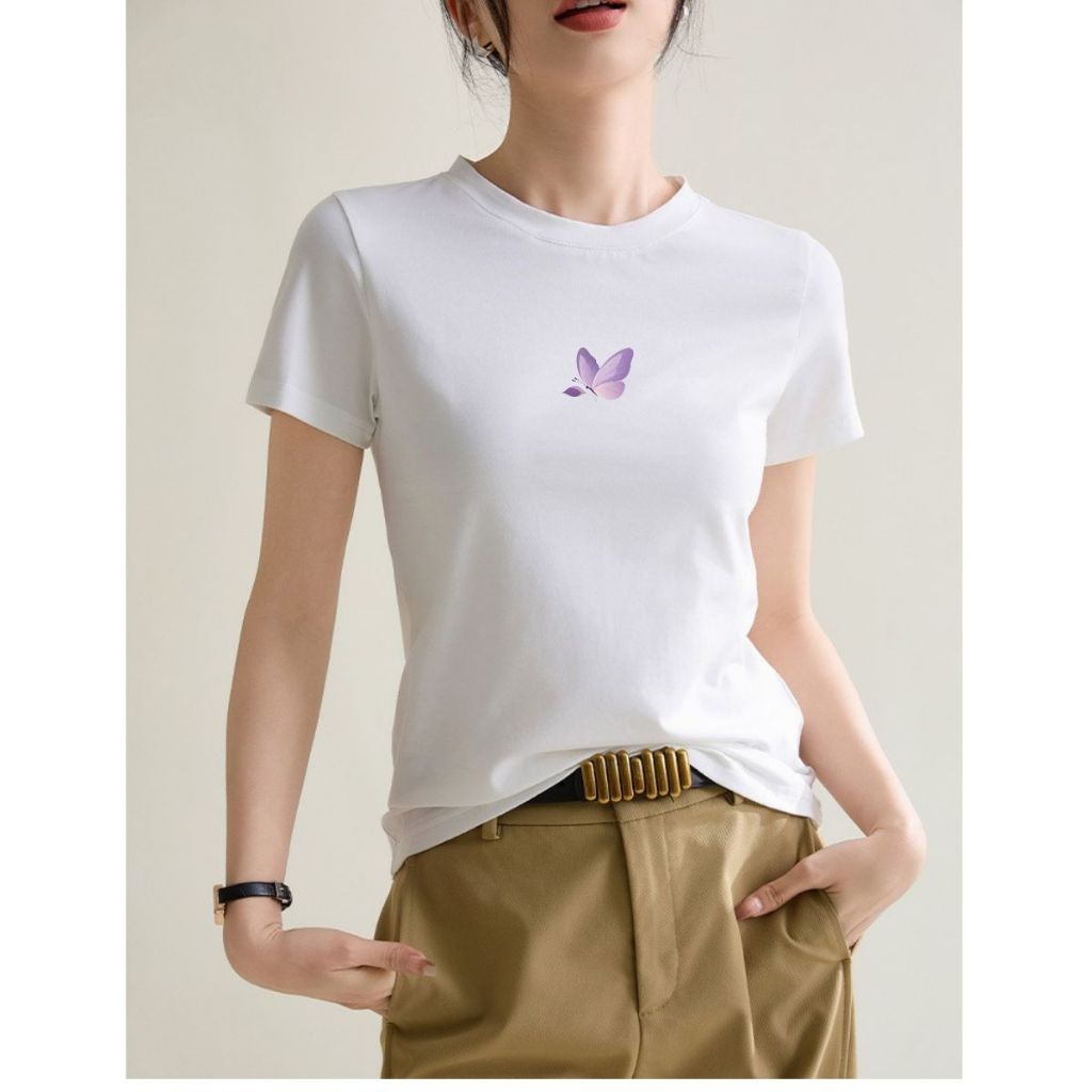 [Form Vừa] Áo thun nữ Loza 2 màu đen/trắng chất liệu thun cotton mềm mịn - Áo phông nữ Mã VT8131_thumbnail_1