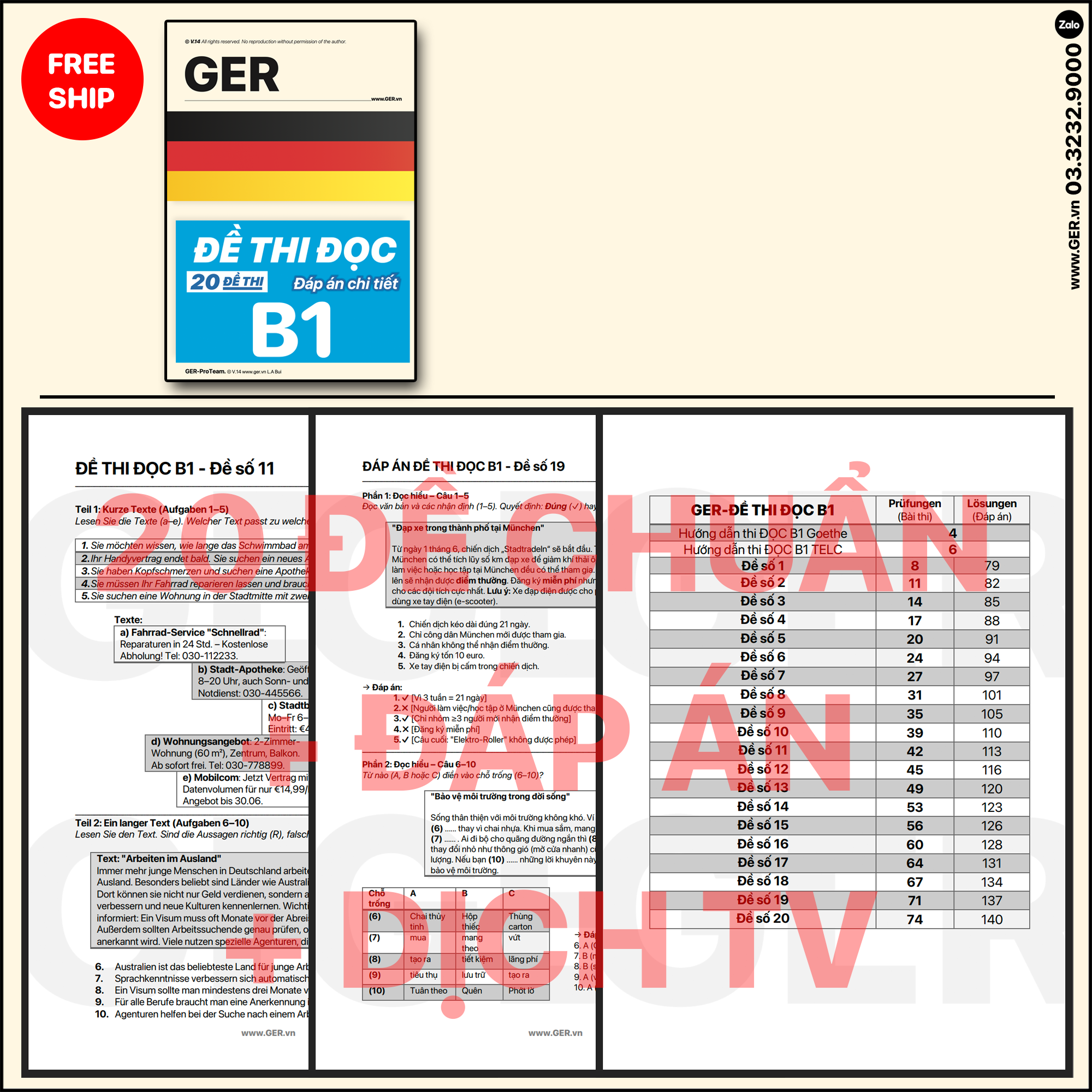 Đề Thi Đọc Tiếng Đức B1