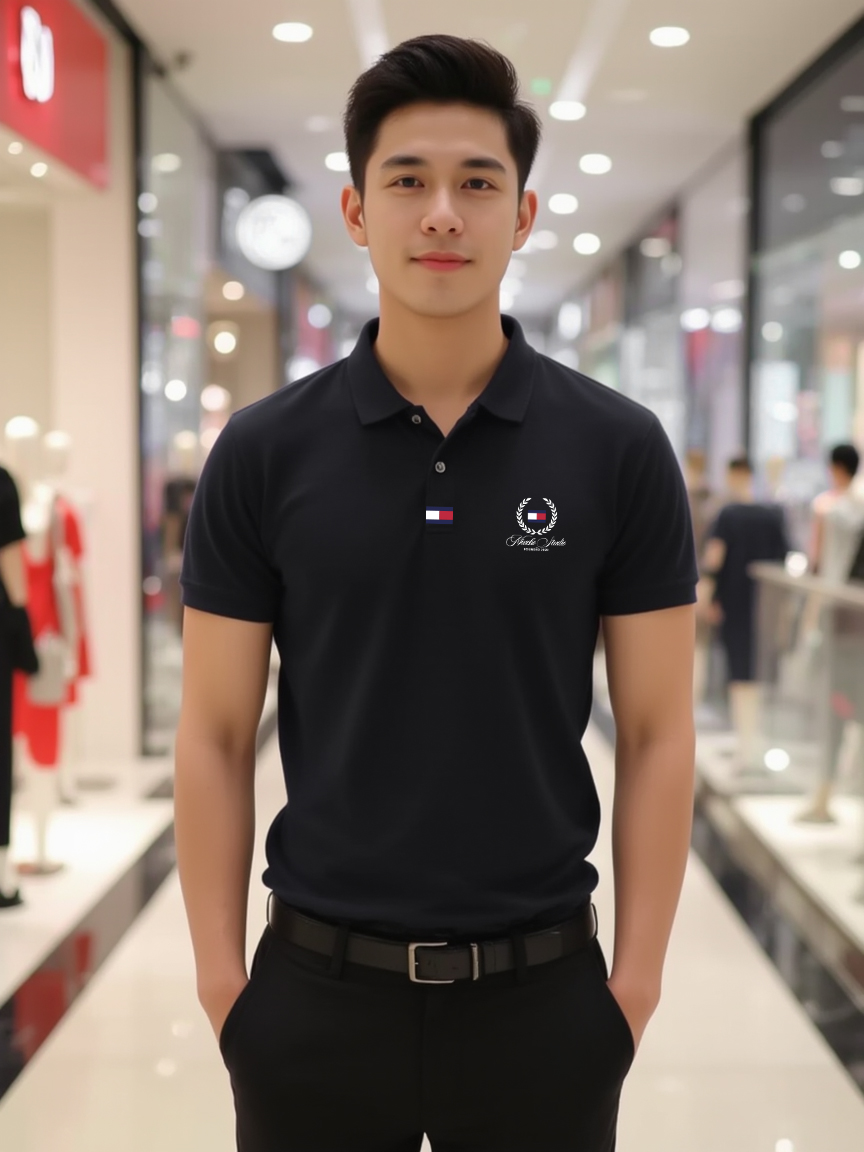Áo polo nam form vừa 1919 Miucho Iconic vải cá sấu đứng form thoáng mát in mix_thumbnail_3