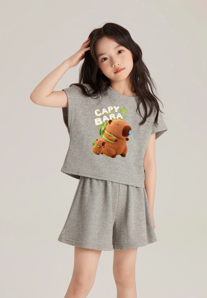 Bộ thun bé gái in Capybara BD25004_thumbnail_3