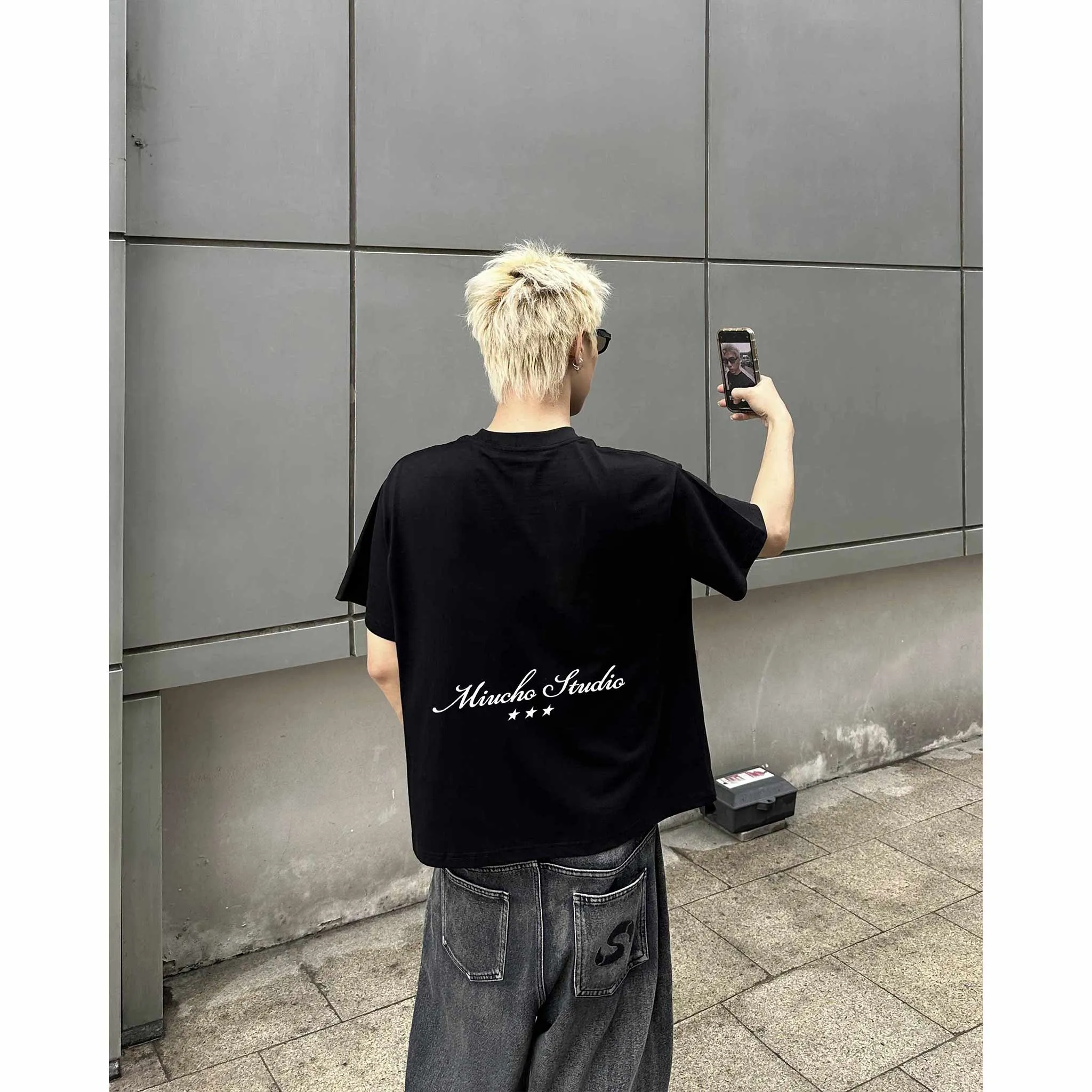 Áo thun boxy unisex basic dễ phối đồ 2530 Miucho Club chất vải cotton cao cấp thoáng mát thoải mái_thumbnail_5