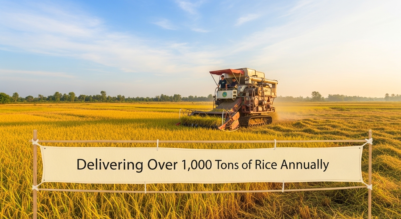 Stable Supply, Sustained Trust: Delivering Over 1,000 Tons of Quality Rice Every Year