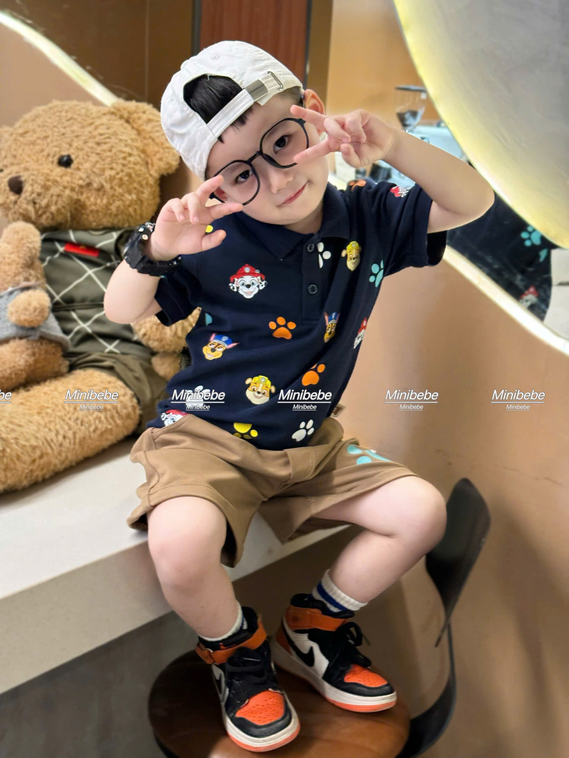 G69 BỘ POLO CHÓ BÀN CHÂN NHIỀU MÀU- A117.1735