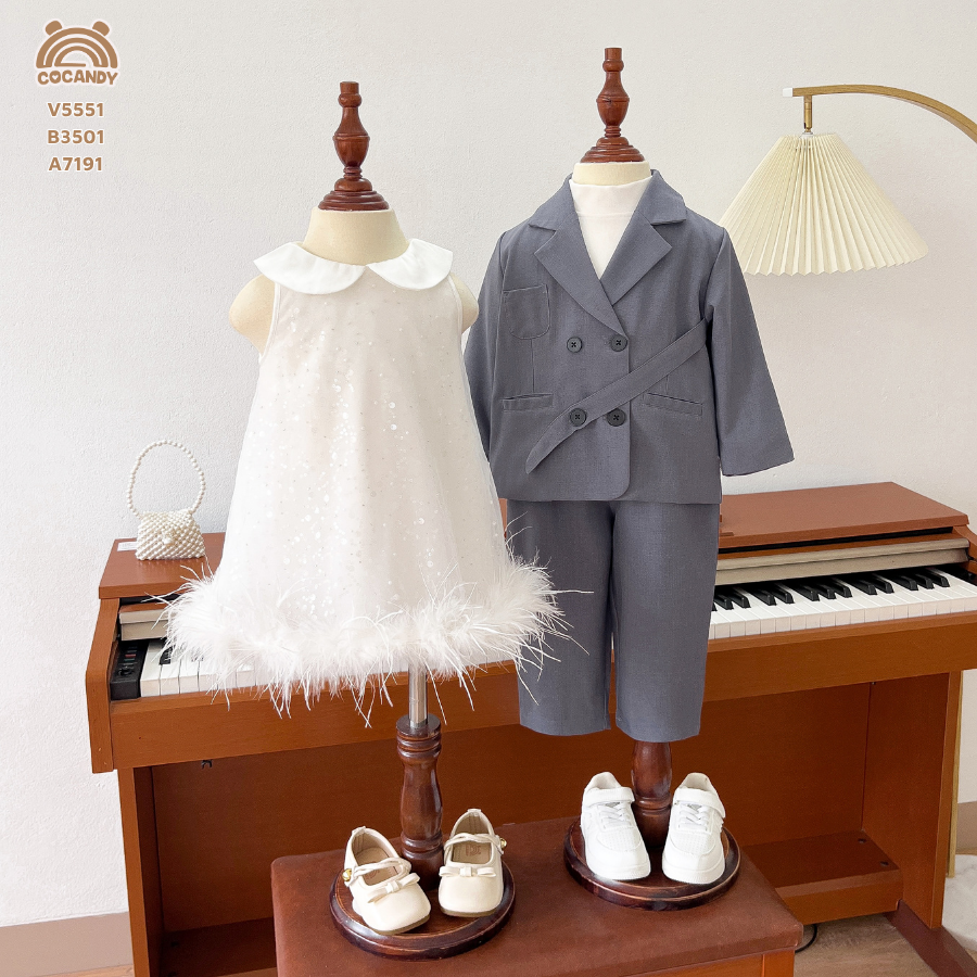 Váy cộc TRẮNG bling 