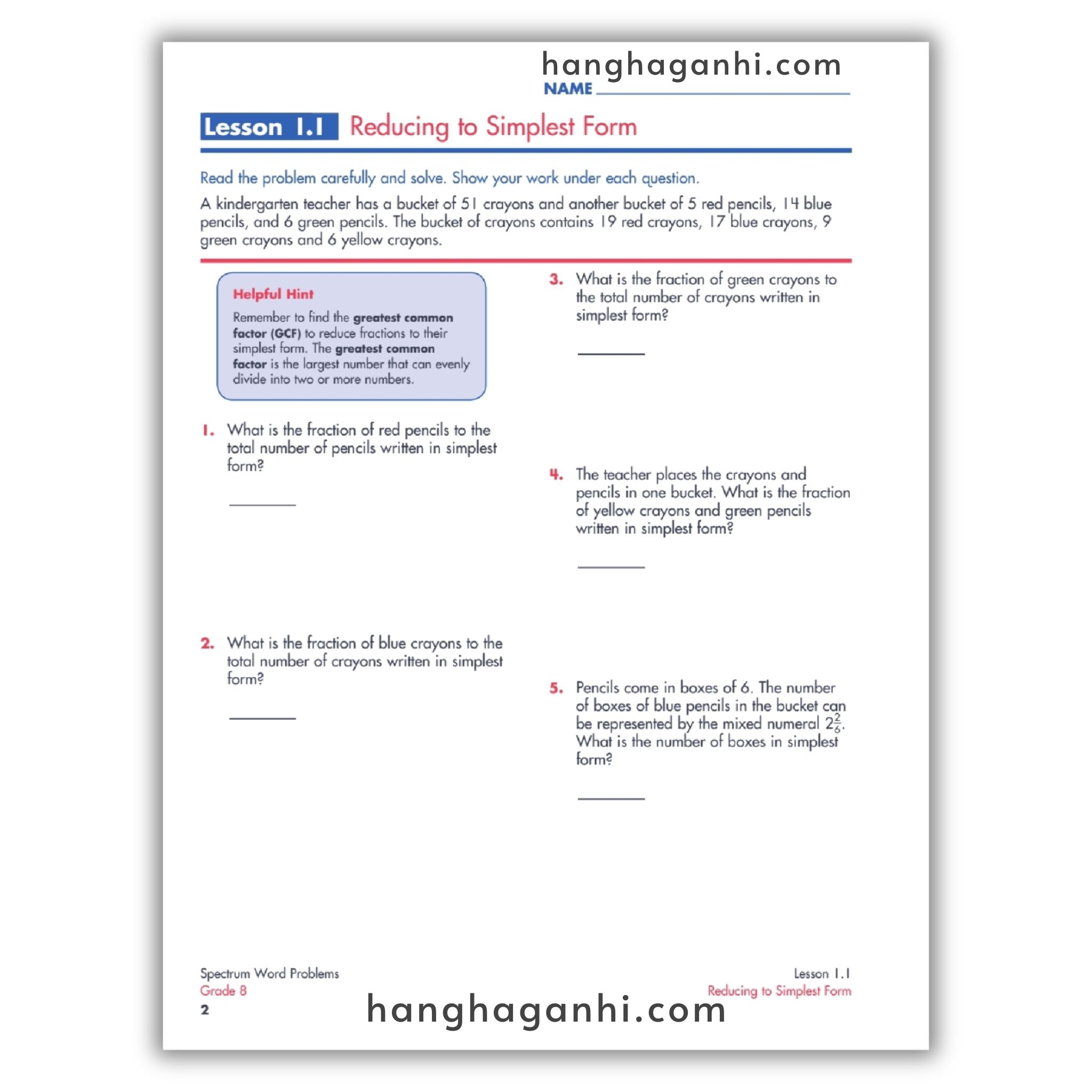 Sách Spectrum Word Problems Workbook Grade 8_thumbnail_6