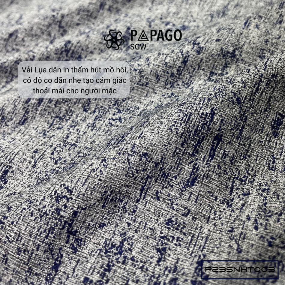 Áo sơ mi nam trung niên lai ngang PAPAGO vải xô đũi in họa tiết - P23SNHT003_thumbnail_6