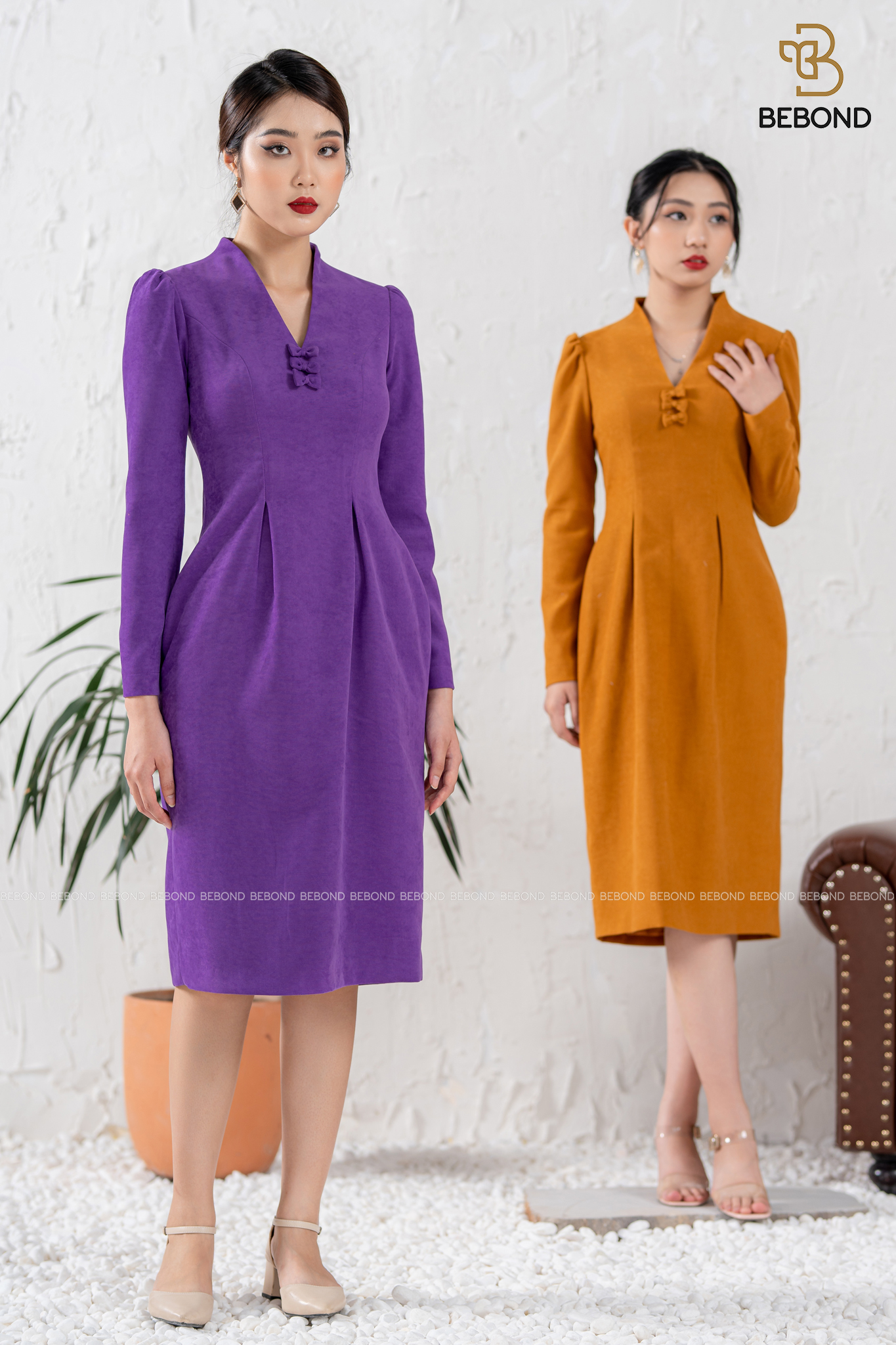 Đầm nhung tăm màu TÍM - Violet Dress_thumbnail_7