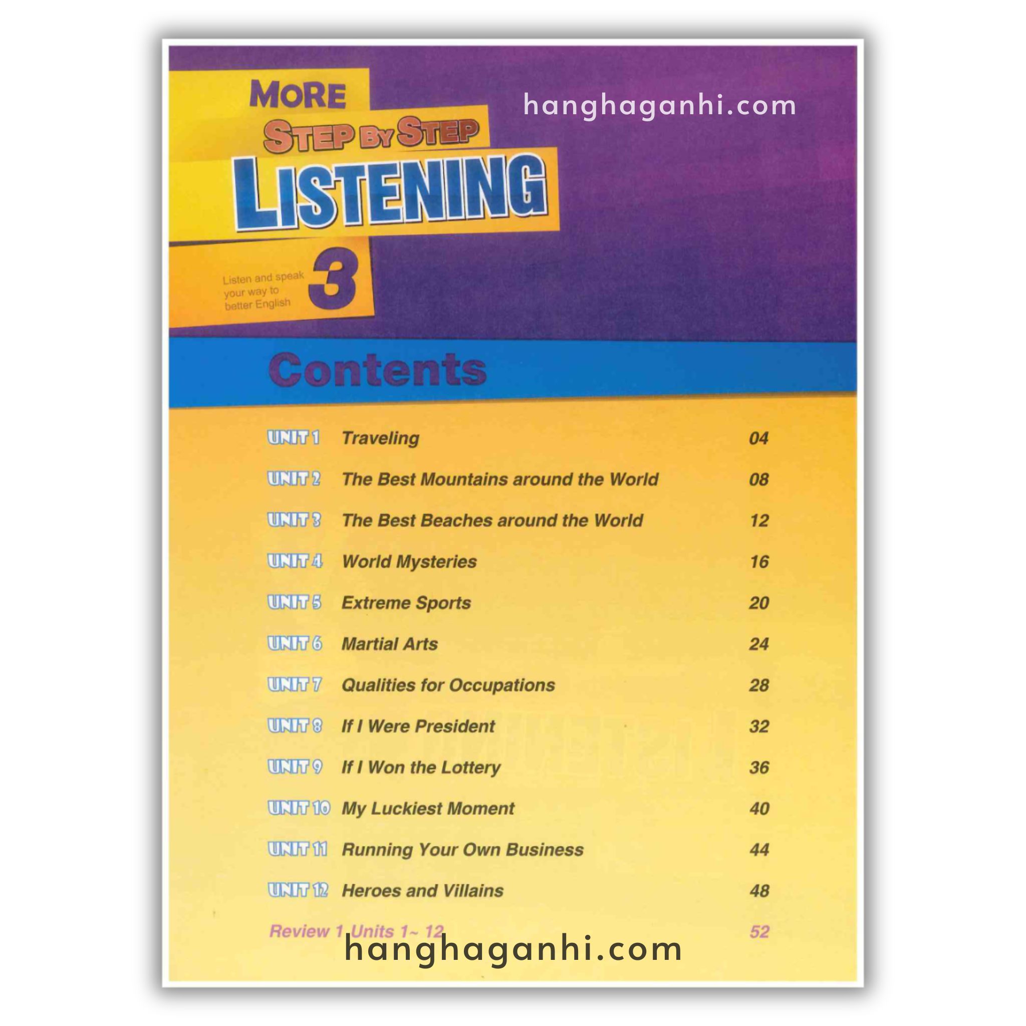 More Step By Step Listening Level 1,2,3  Bộ 3 cuốn kèm File nghe_thumbnail_8