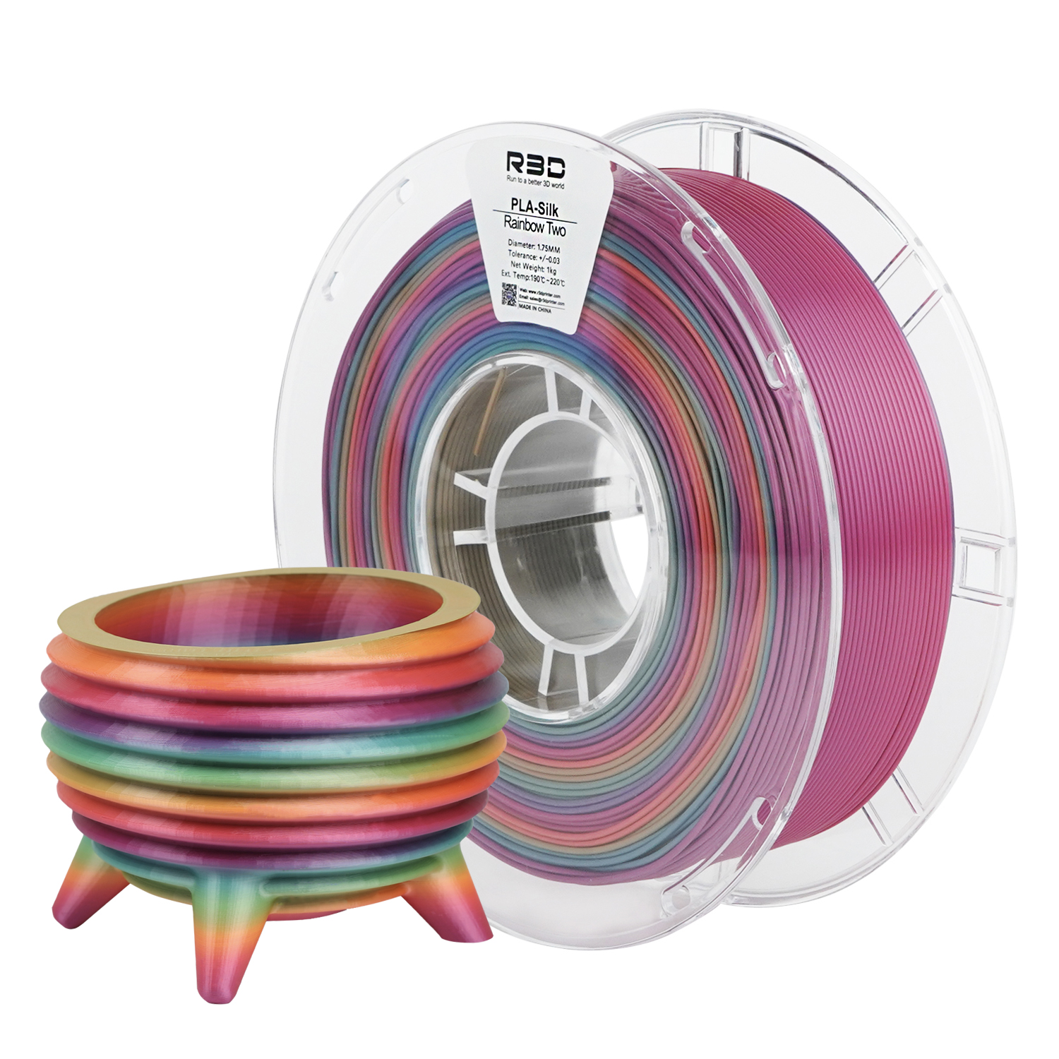 R3D PLA Silk [Rainbow 2] 1kg_thumbnail_0