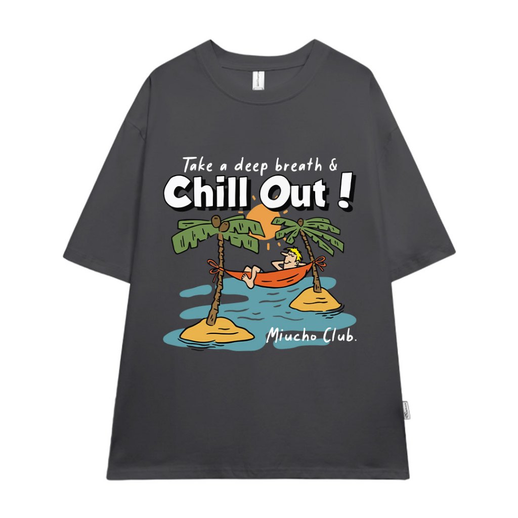 Áo thun nam form rộng ATD1145 Miucho Man tay ngắn thoáng mát cổ tròn in mix BST hè biển_thumbnail_22