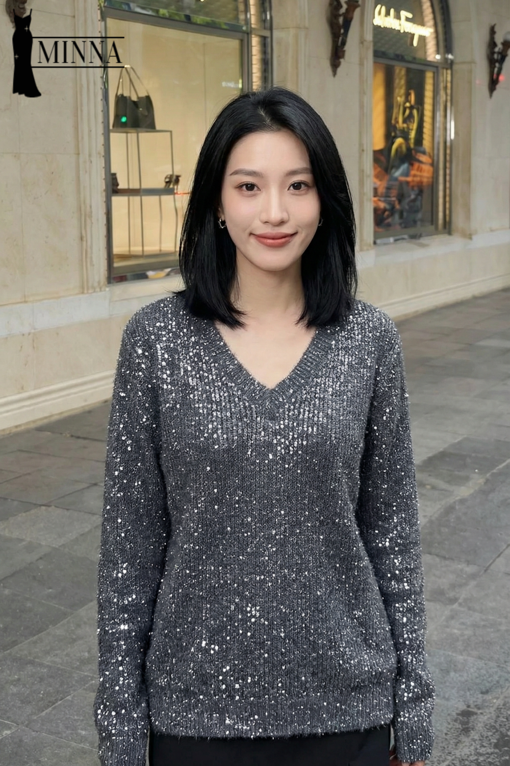 Sparkle Knit Sweater - MA045