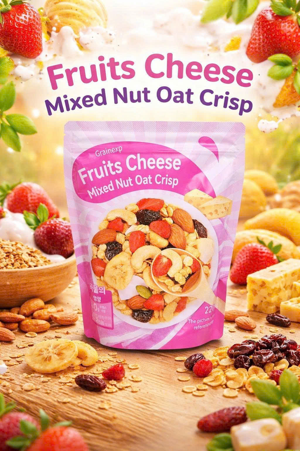 SET 2 NGŨ CỐC TRÁI CÂY PHÔ MAI