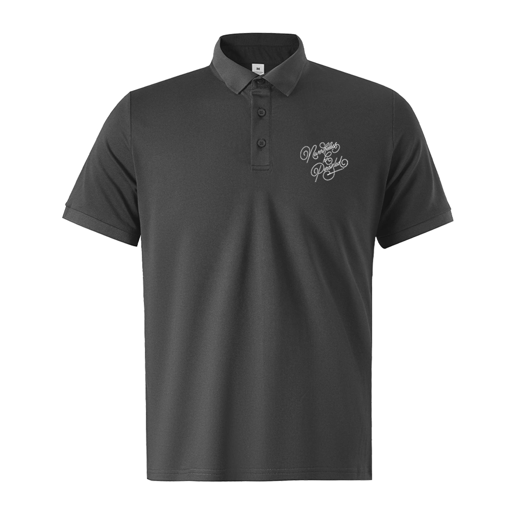 Áo polo nam form vừa regular vải cá sấu đứng form thoáng mát 1842 Miucho Iconic in typography_thumbnail_7