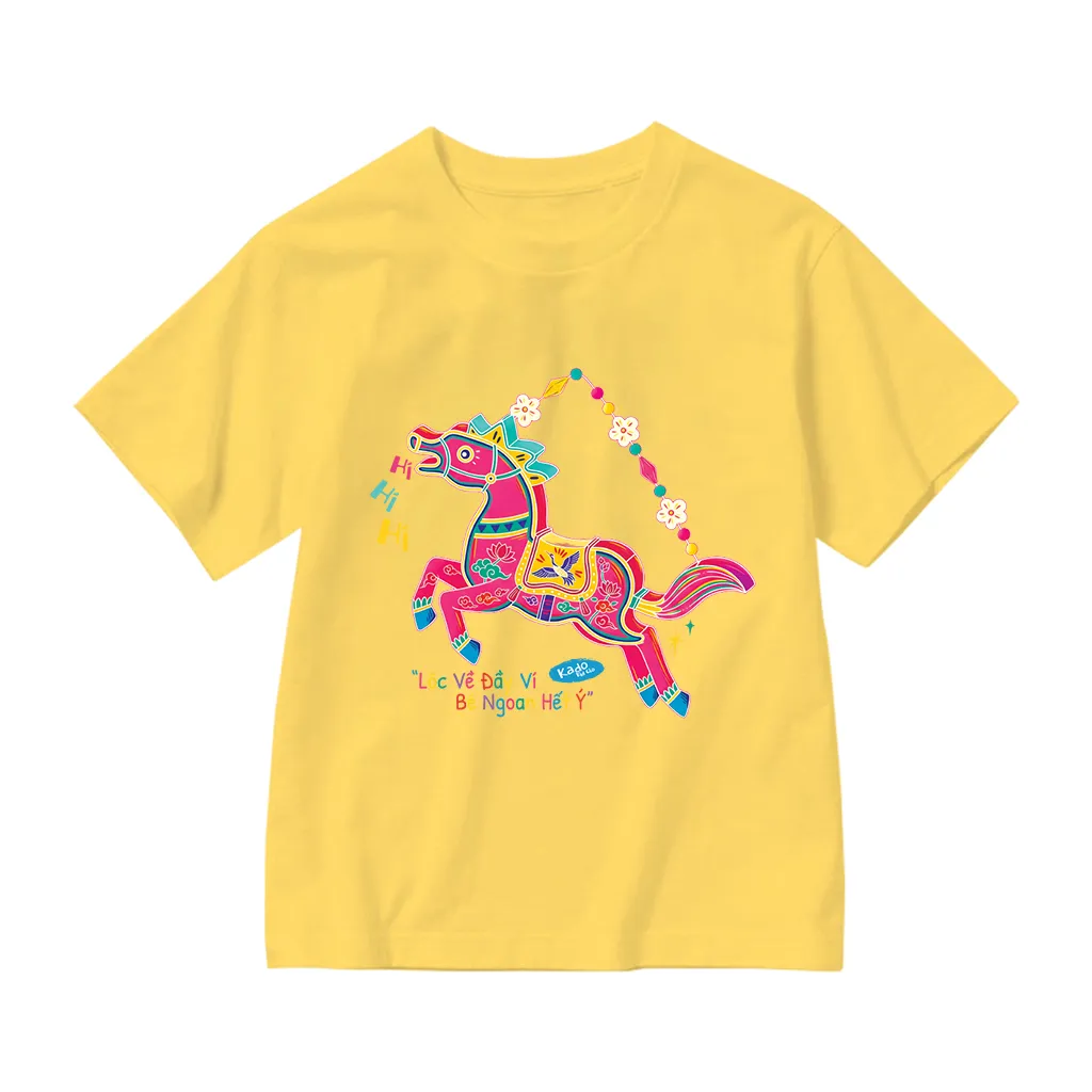 Áo thun bé gái Kado vải cotton thoáng mát mềm mại thoải mái Tết Bính Ngọ in mix 2859_thumbnail_18