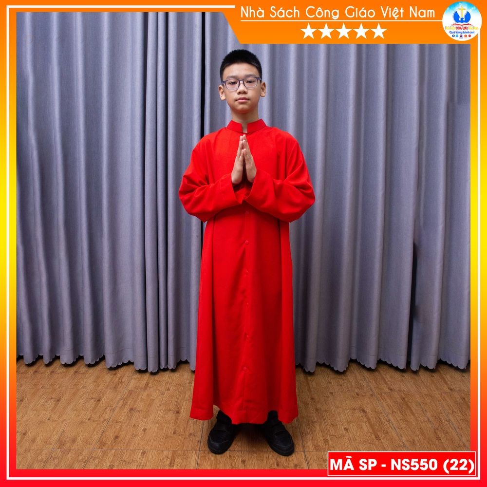 Bộ áo dòng nhí dành cho thiếu nhi (may theo yêu cầu) - Cổ võ ơn gọi NS550_thumbnail_1
