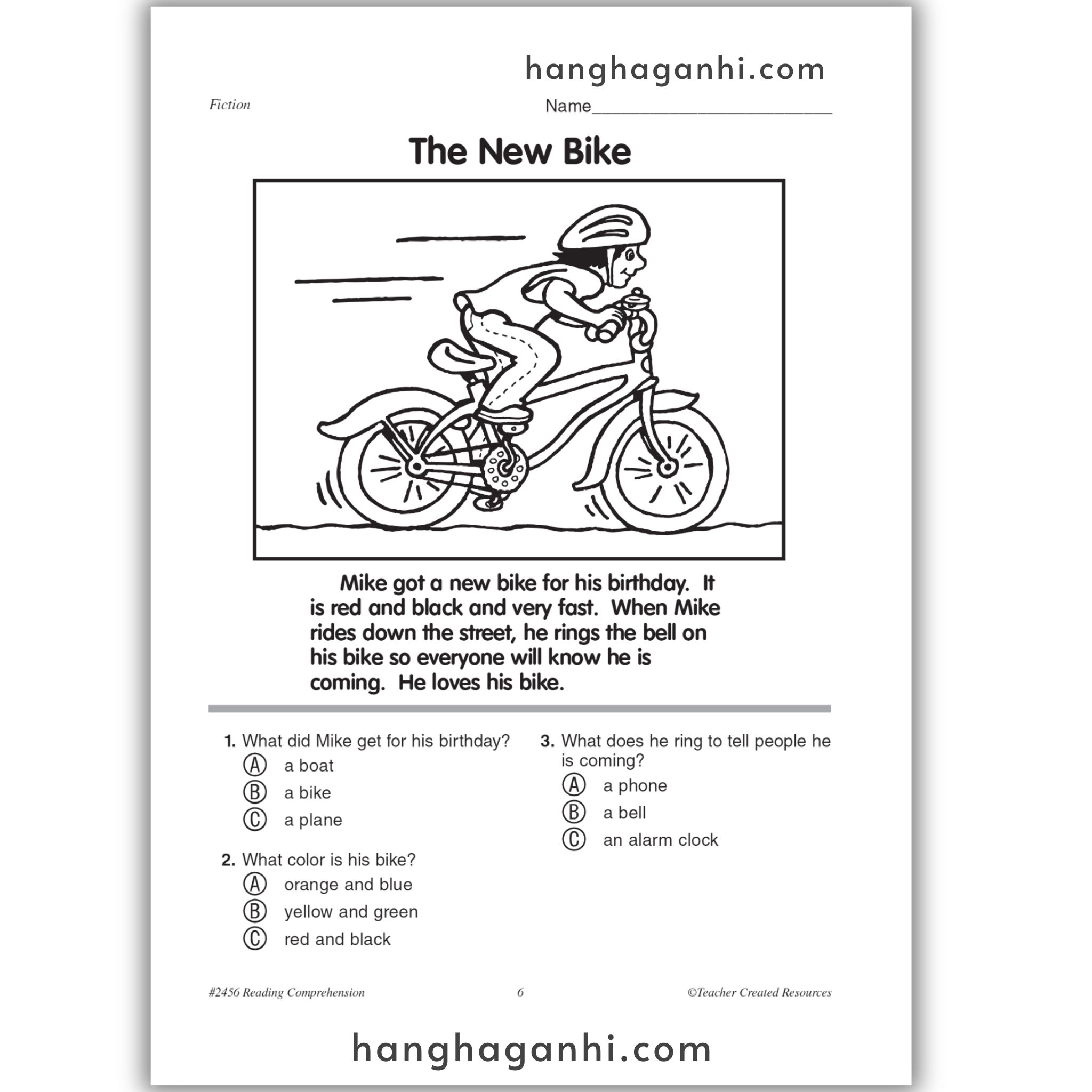 Reading Comprehension Grade 1 Teacher Created Resources, sách đọc hiểu lớp 1_thumbnail_16