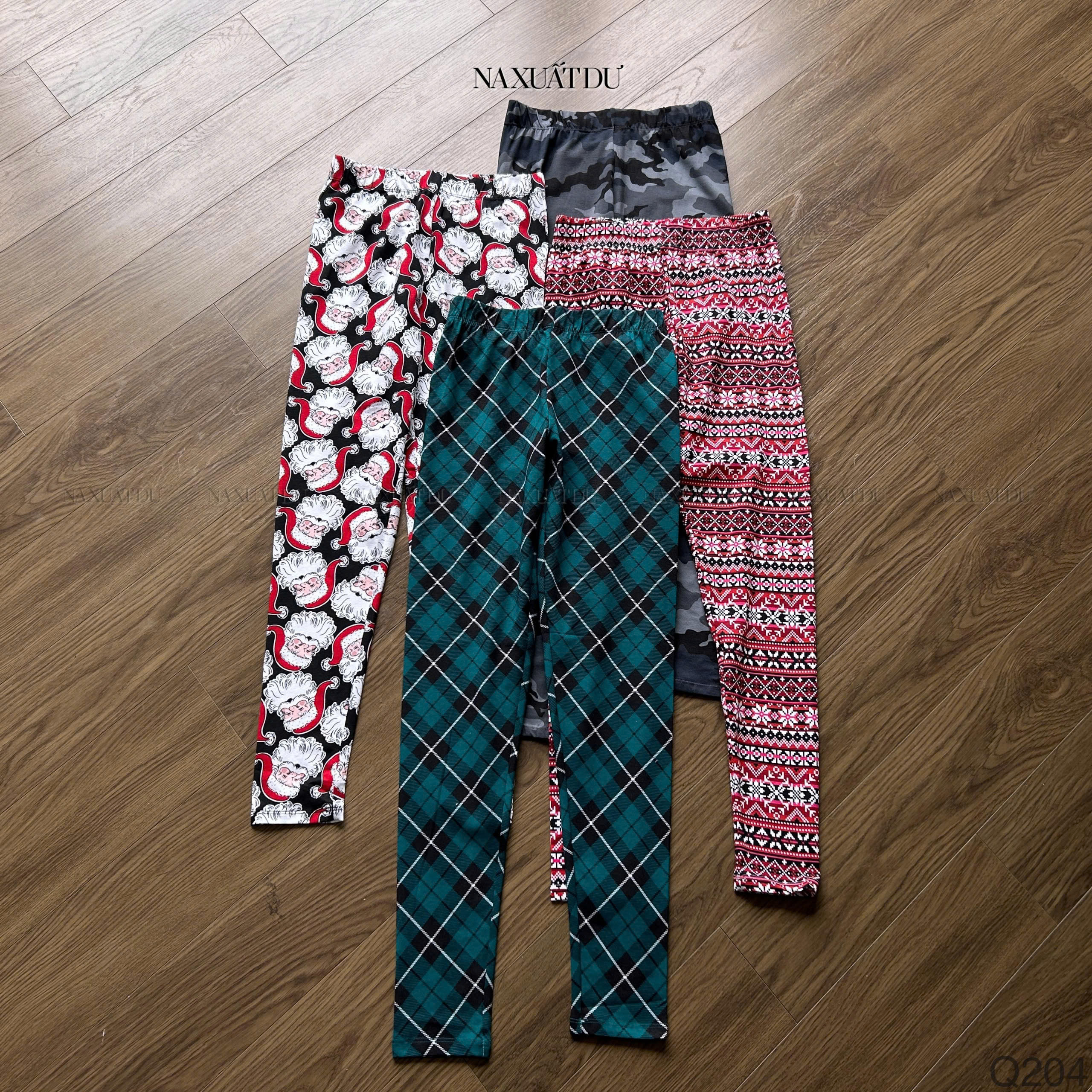 Set 4 quần legging hoạ tiết - Q204 (SALE)_thumbnail_1