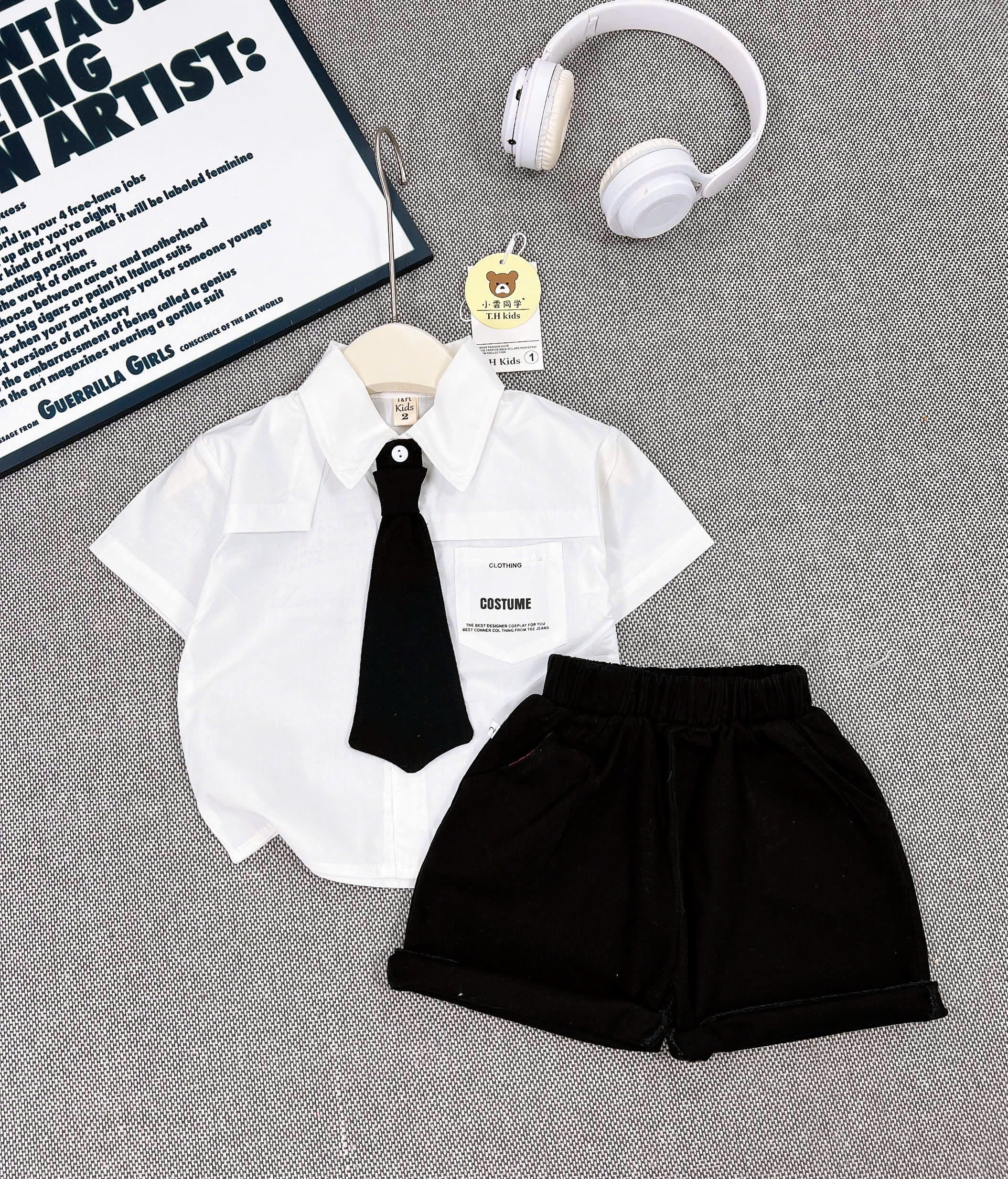 M60 BỘ SƠ MI TRẮNG COSTUME KÈM CÀ VẠT- A108.279