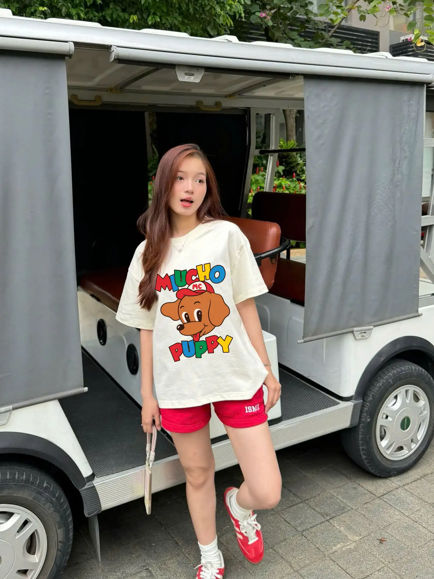 Áo thun boxy nam nữ nhiều màu Miucho Puppy 3191_thumbnail_3