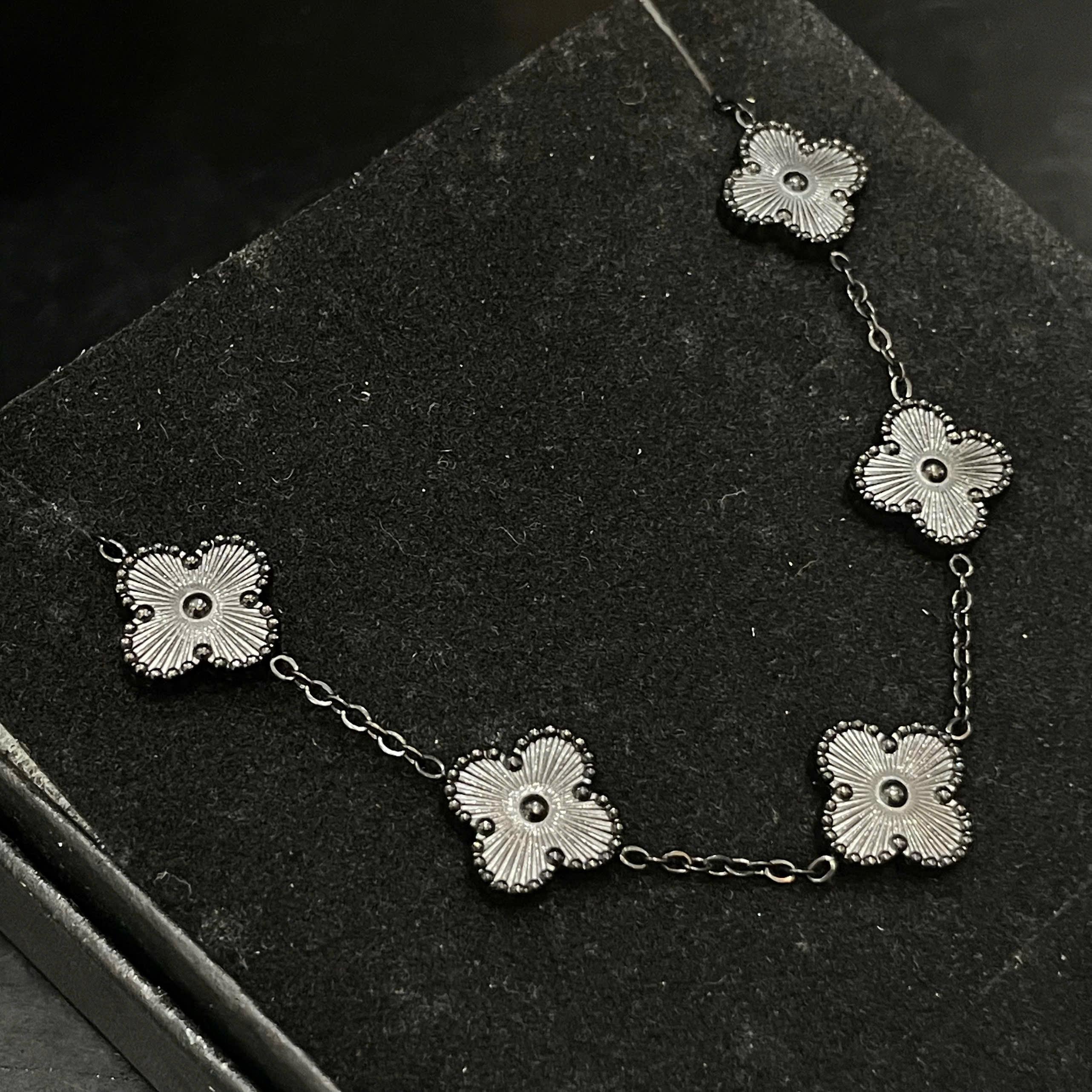 vòng tay titan van cleef full đen mù độc đáo _thumbnail_2