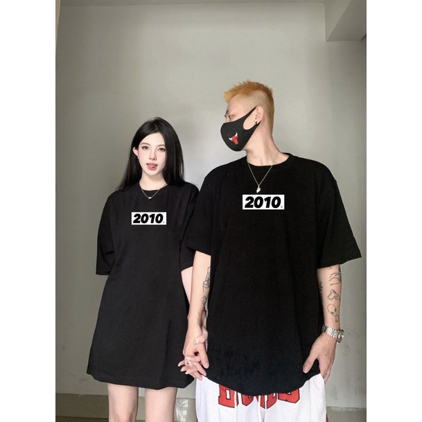 Áo thun unisex form rộng chất vải cotton dành cho nam nữ Miucho AT387 in năm sinh 201x_thumbnail_2