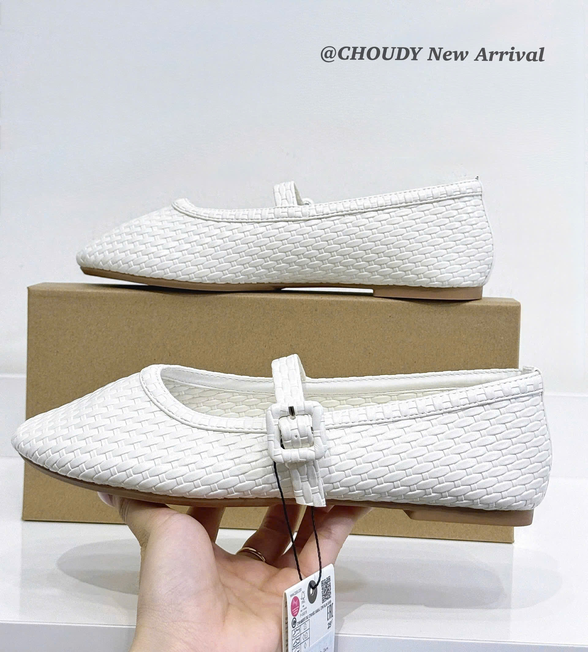 SALE G148 GIÀY BÚP BÊ TRẮNG_thumbnail_8