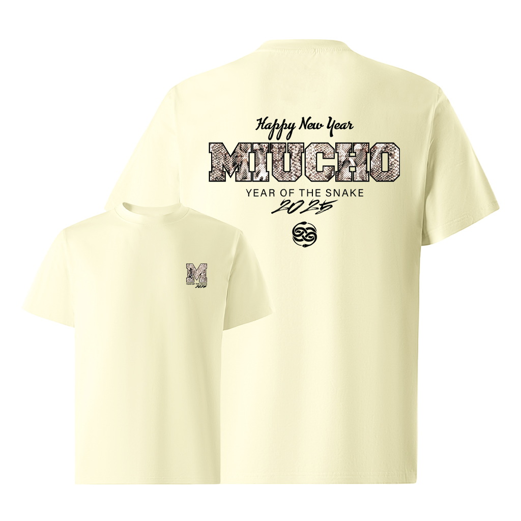 Áo phông tết form rộng cổ tròn vải cotton 4c co giãn thoáng mát 1825 Miucho Iconic in typography_thumbnail_10