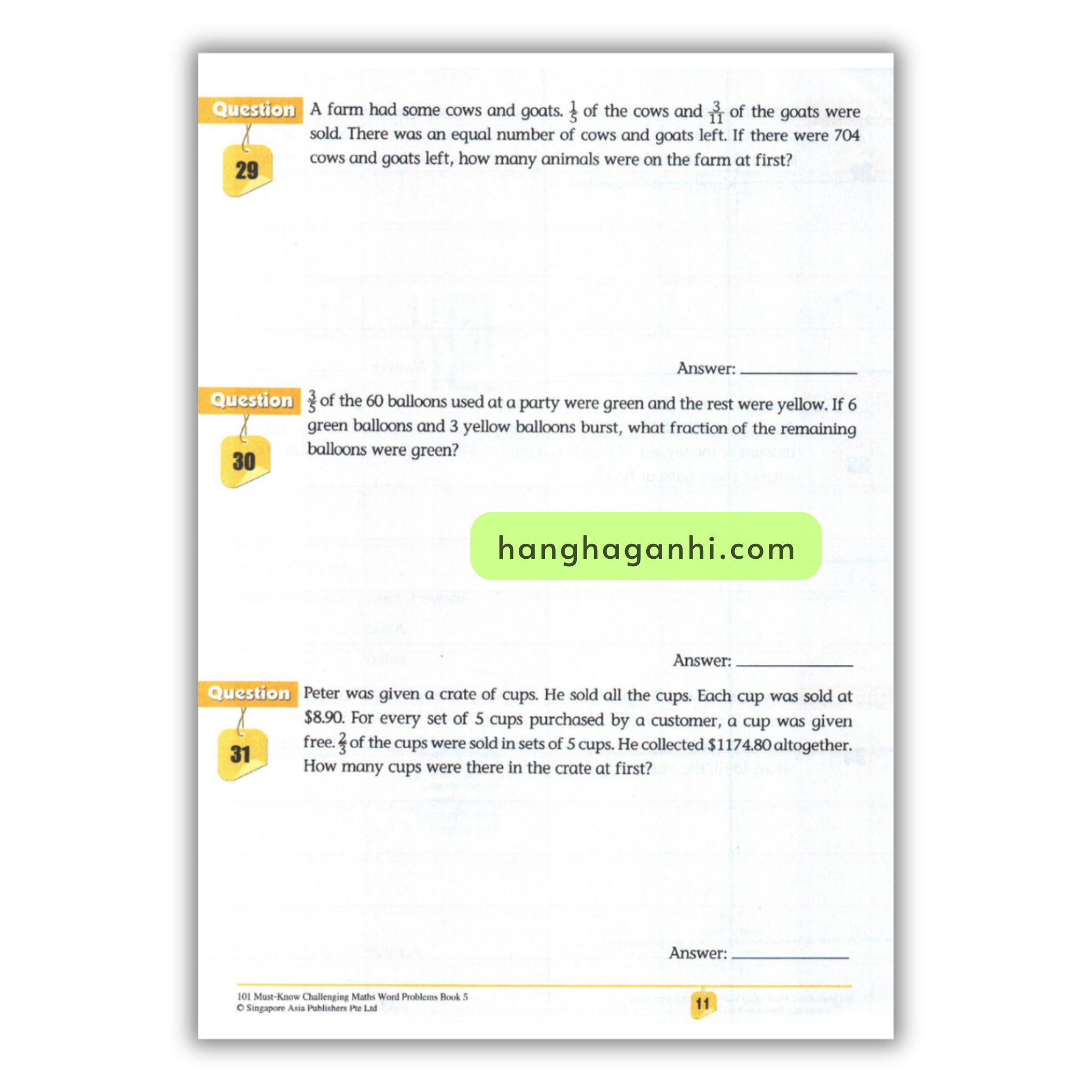 [Sách] 101 Must- Know Challenging Maths Word Problems Book 5_thumbnail_2