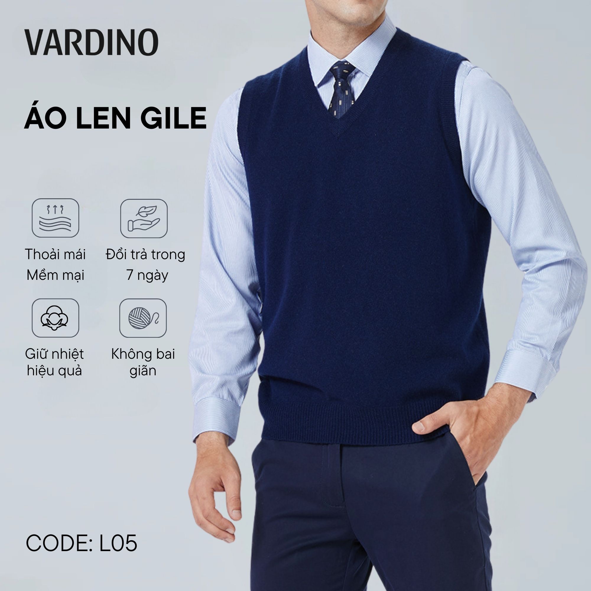 Áo len nam Vardino L05