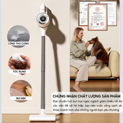 Máy Hút Bụi Cầm Tay Không Dây NMIMART MHB09, Công Suất 15000PA, Tích Hợp Lau Sàn Đa Năng Cho Nhà, Xe Hơi_thumbnail_2
