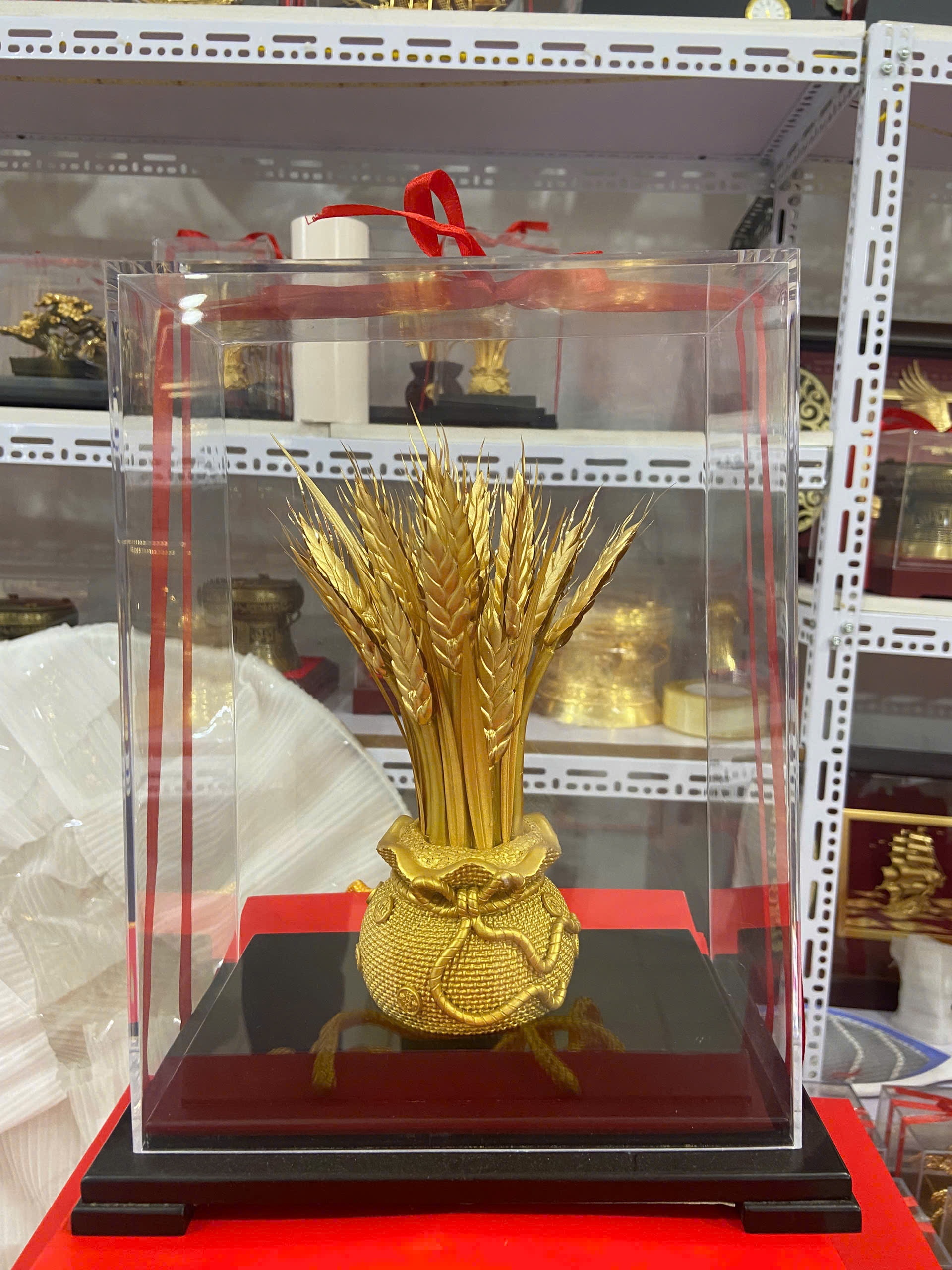 Cây lúa tài lộc dát vàng 24k KT 30CM 