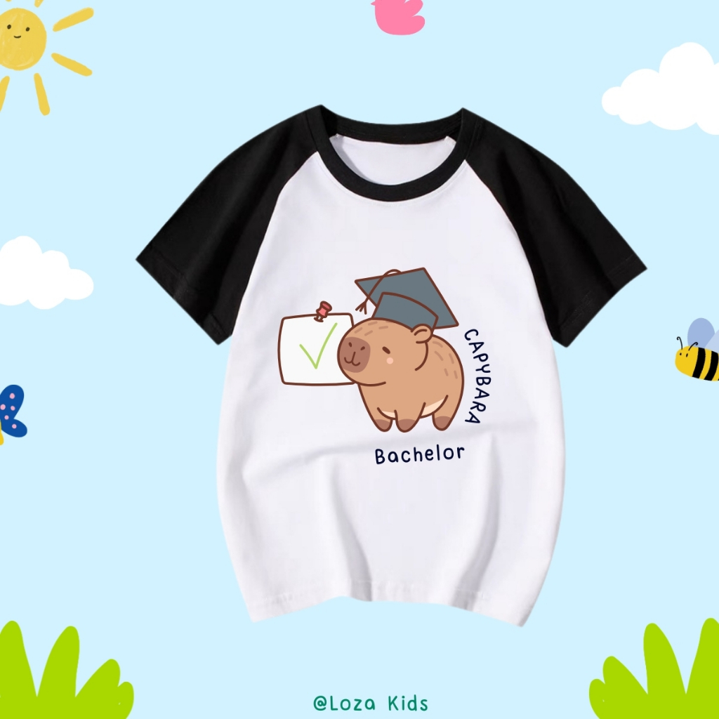 Áo thun cho bé in hình CAPYBARA nhiều mẫu - Loza Kids BT001_thumbnail_4
