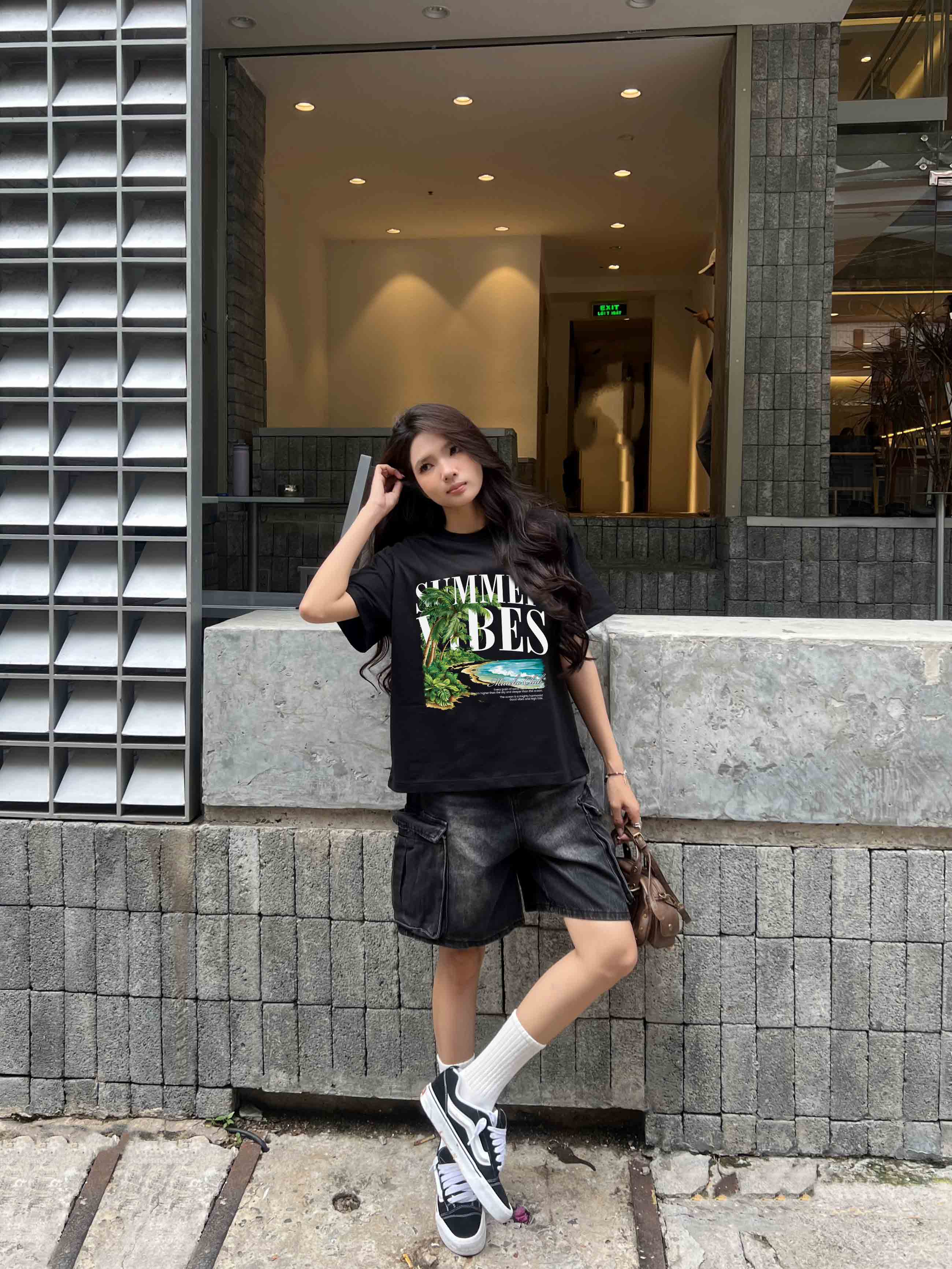 Áo thun boxy hè biển AXD2441 Miucho chất vải cotton 2 chiều cao cấp dày dặn đứng form in mix_thumbnail_5