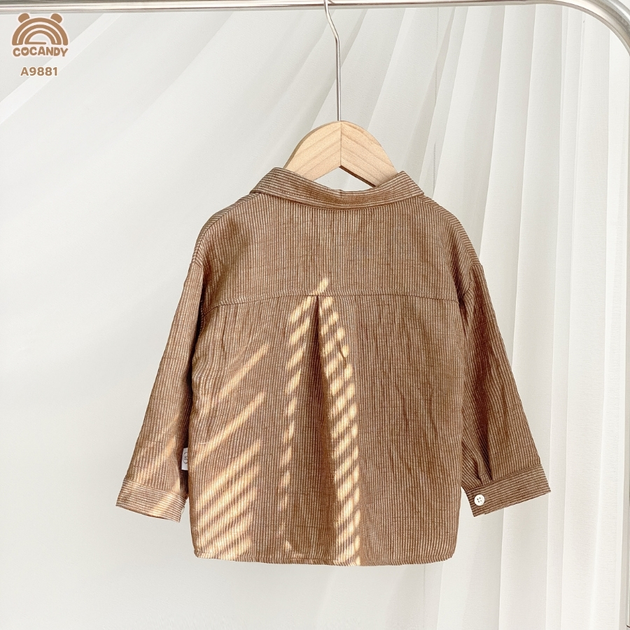 Áo dài NÂU sơ mi phối nẹp be ngang_thumbnail_5