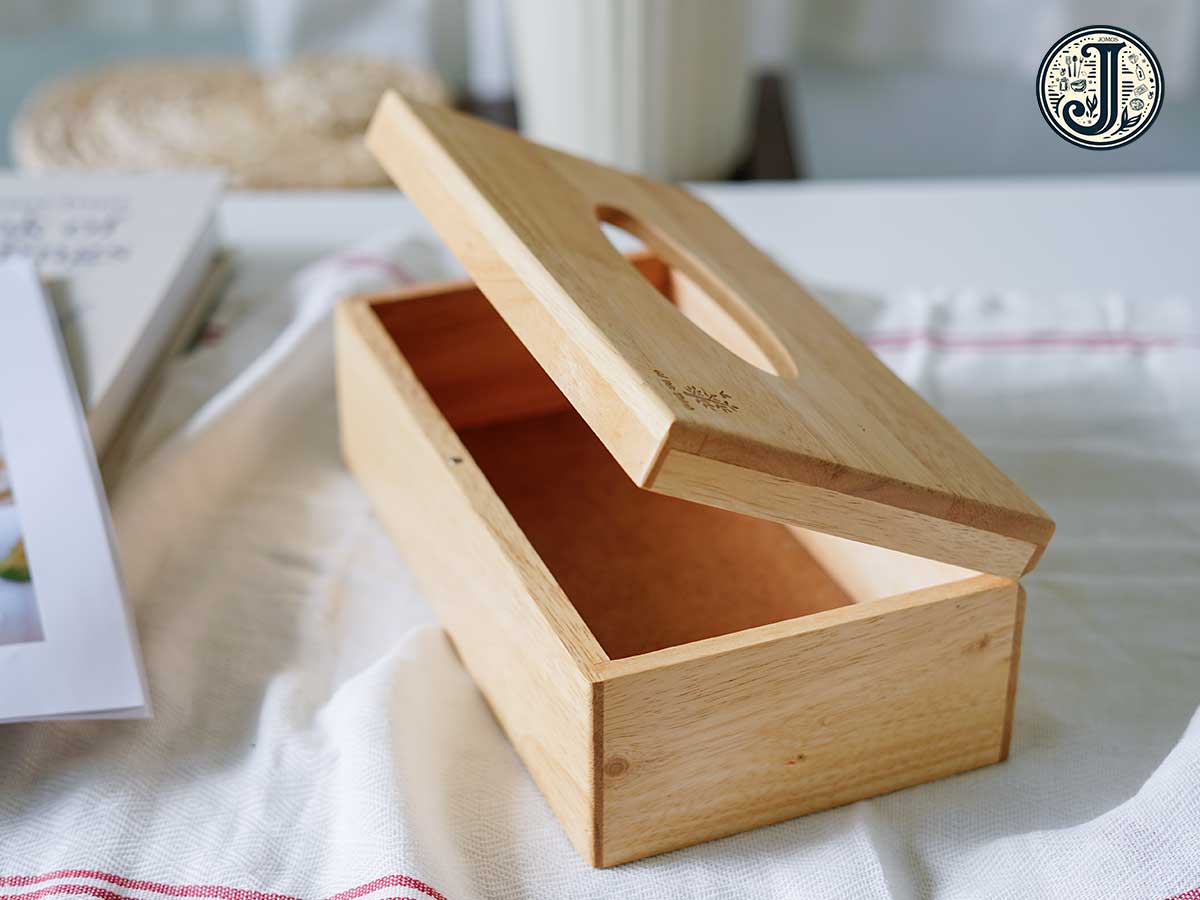 Hộp Đựng Khăn Giấy Chữ Nhật Gỗ Cây Cao Su J000151_thumbnail_1