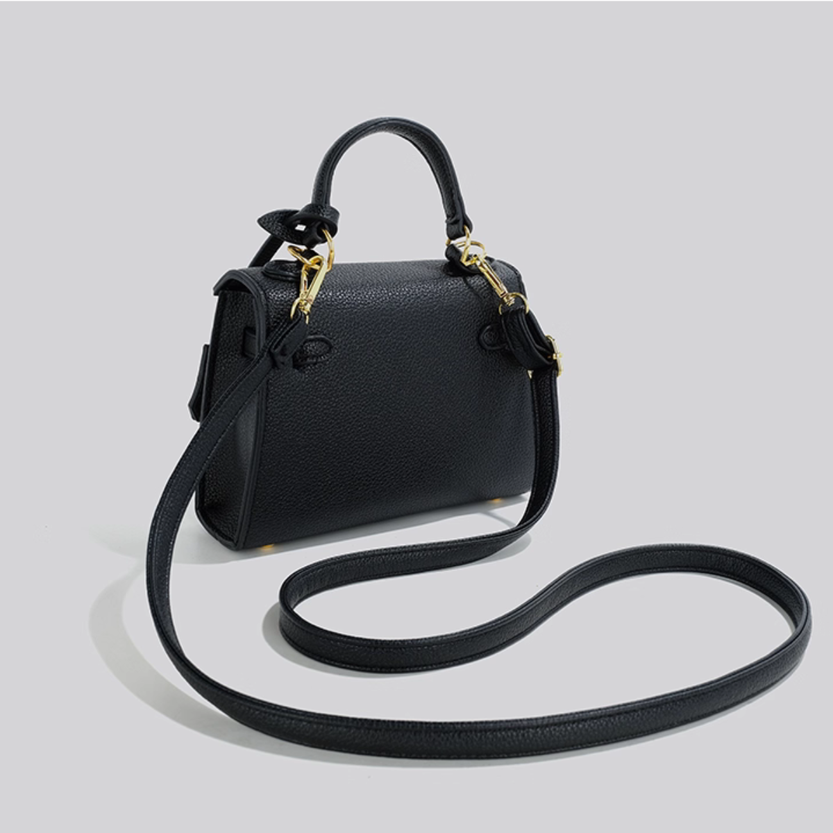 Túi xách nữ UHE_2516 Elegant – khóa kim loại, 2 màu Đen/Trắng_thumbnail_3