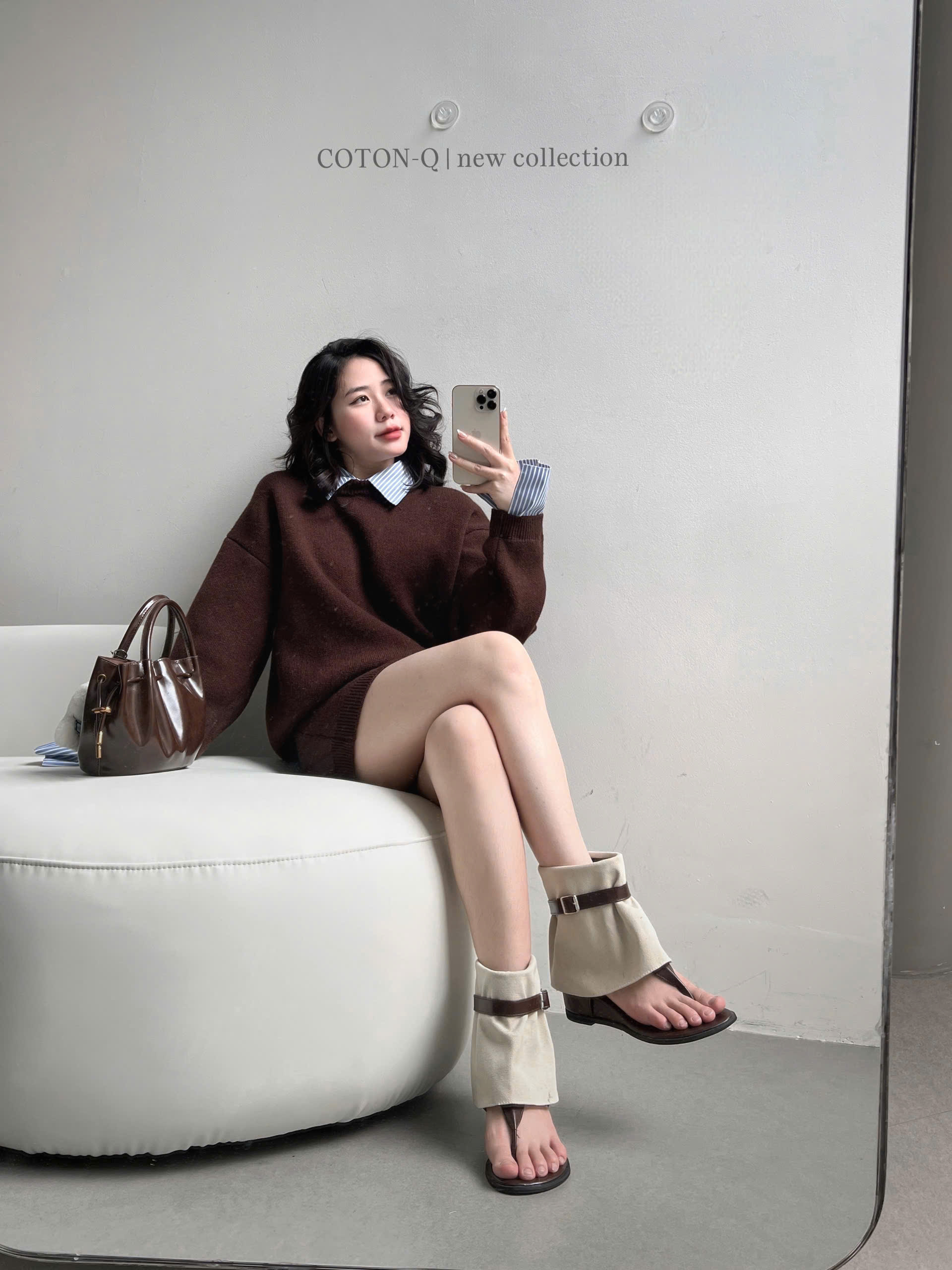 Set áo + chân váy ngắn len ( XÁM )_thumbnail_16